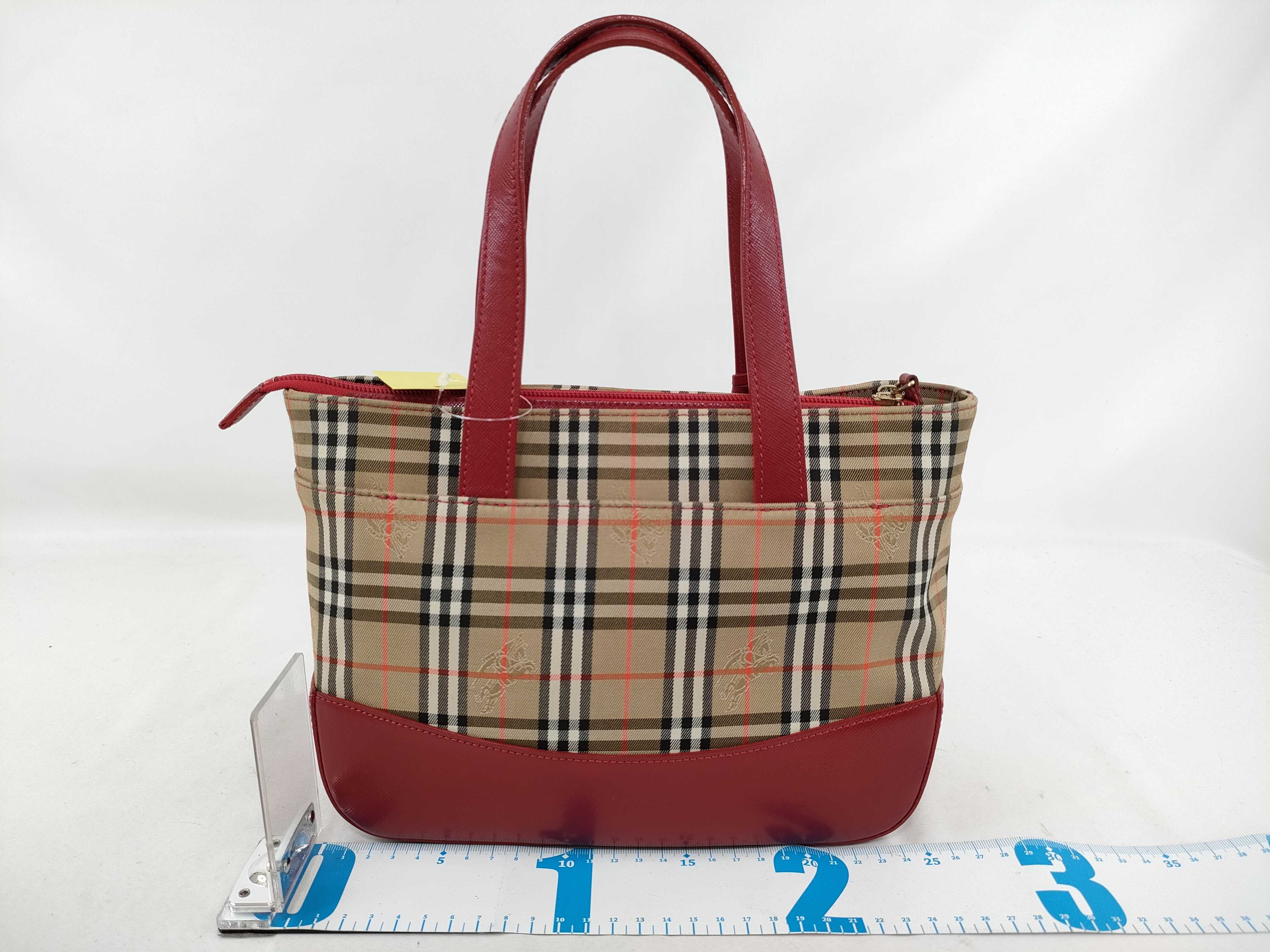 Nova Check Red Handbag — view 2