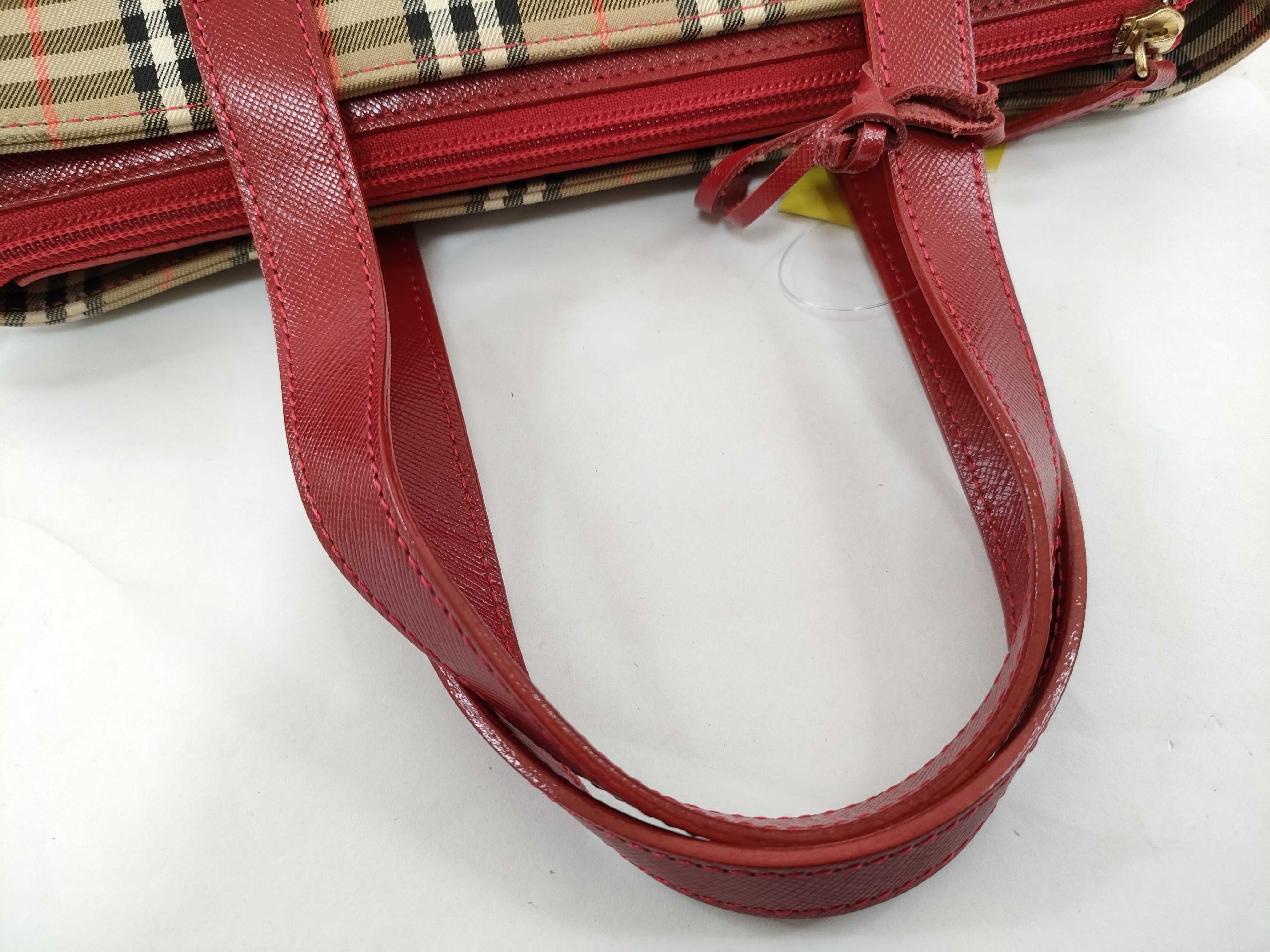 Nova Check Red Handbag — view 5