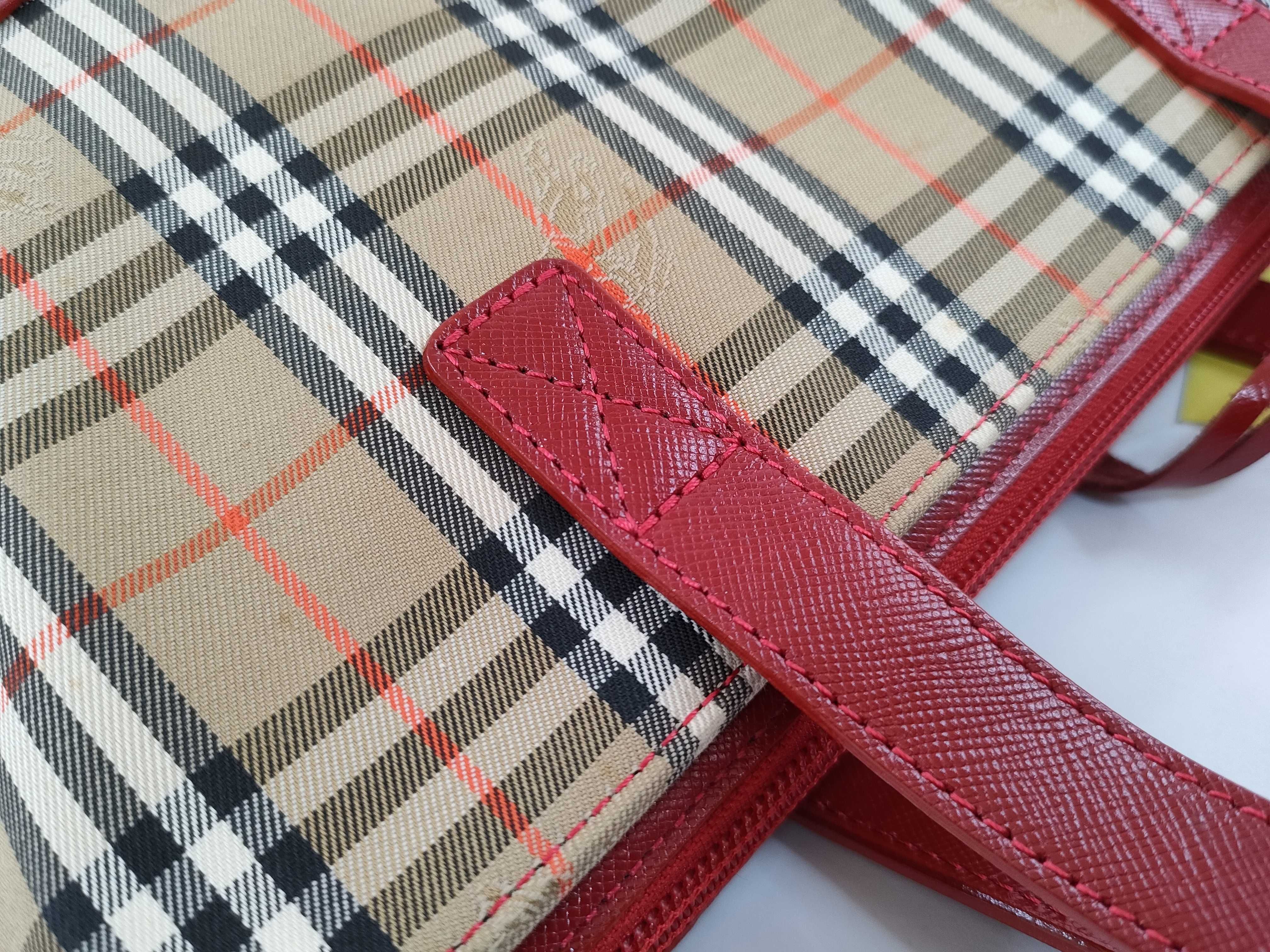 Nova Check Red Handbag — view 7