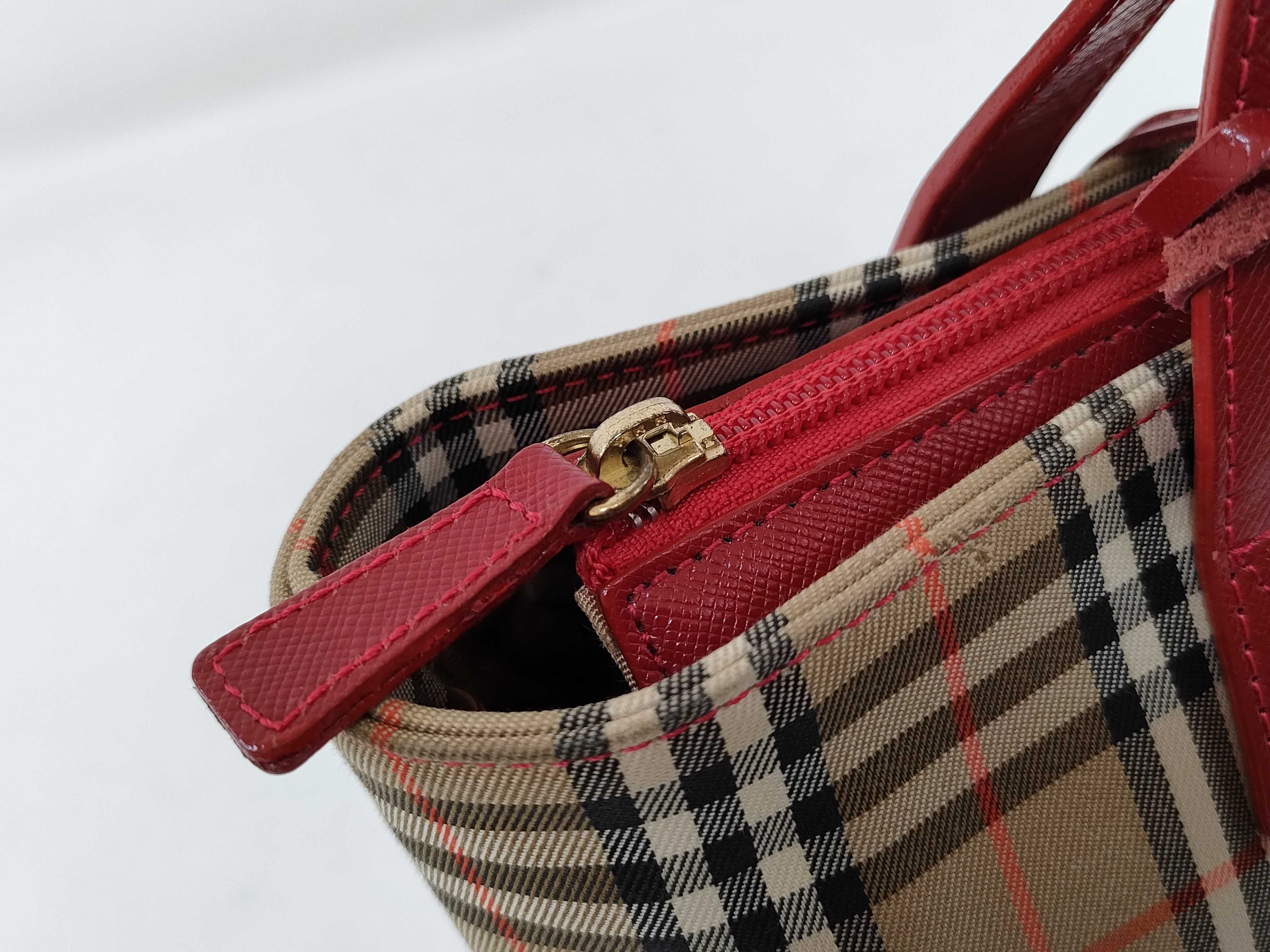 Nova Check Red Handbag — view 9