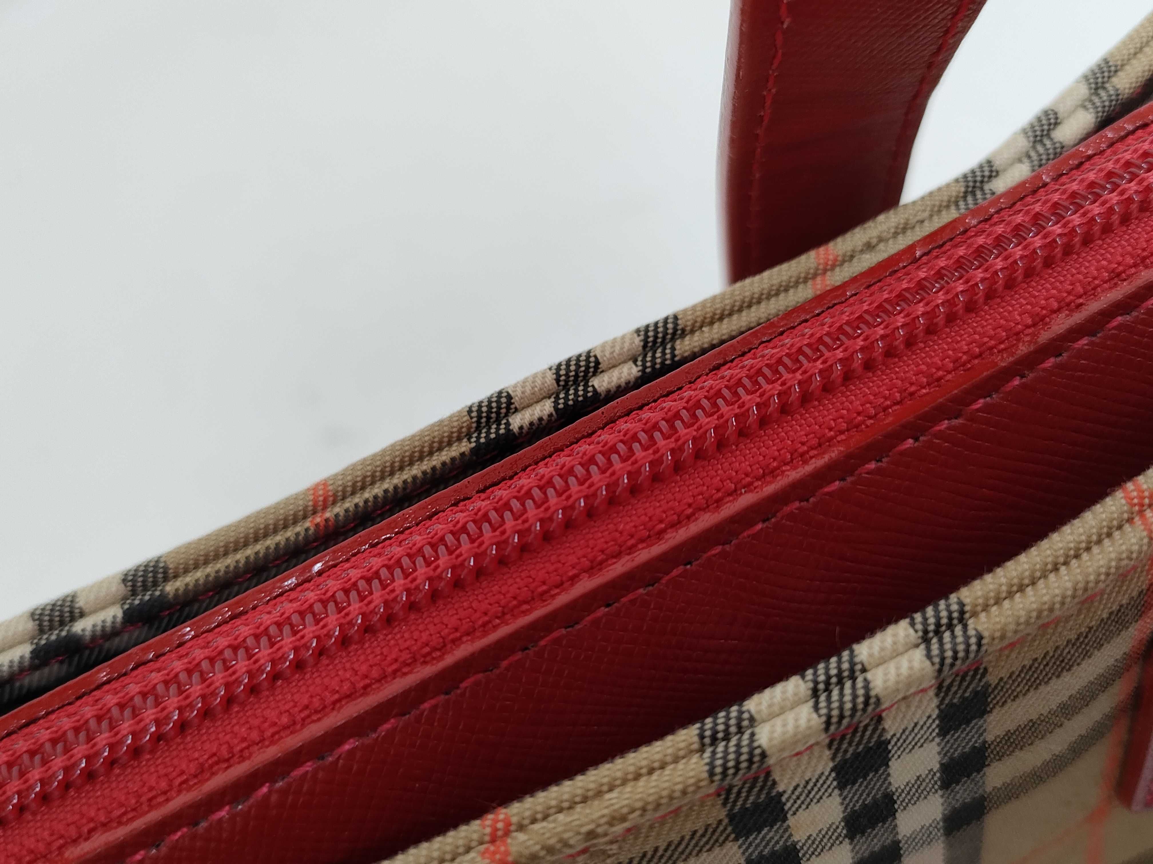 Nova Check Red Handbag — view 10