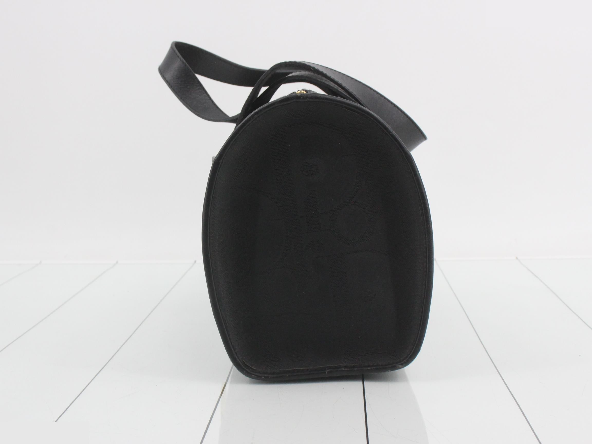 Trotter PVC Boston Bag, Black — view 3