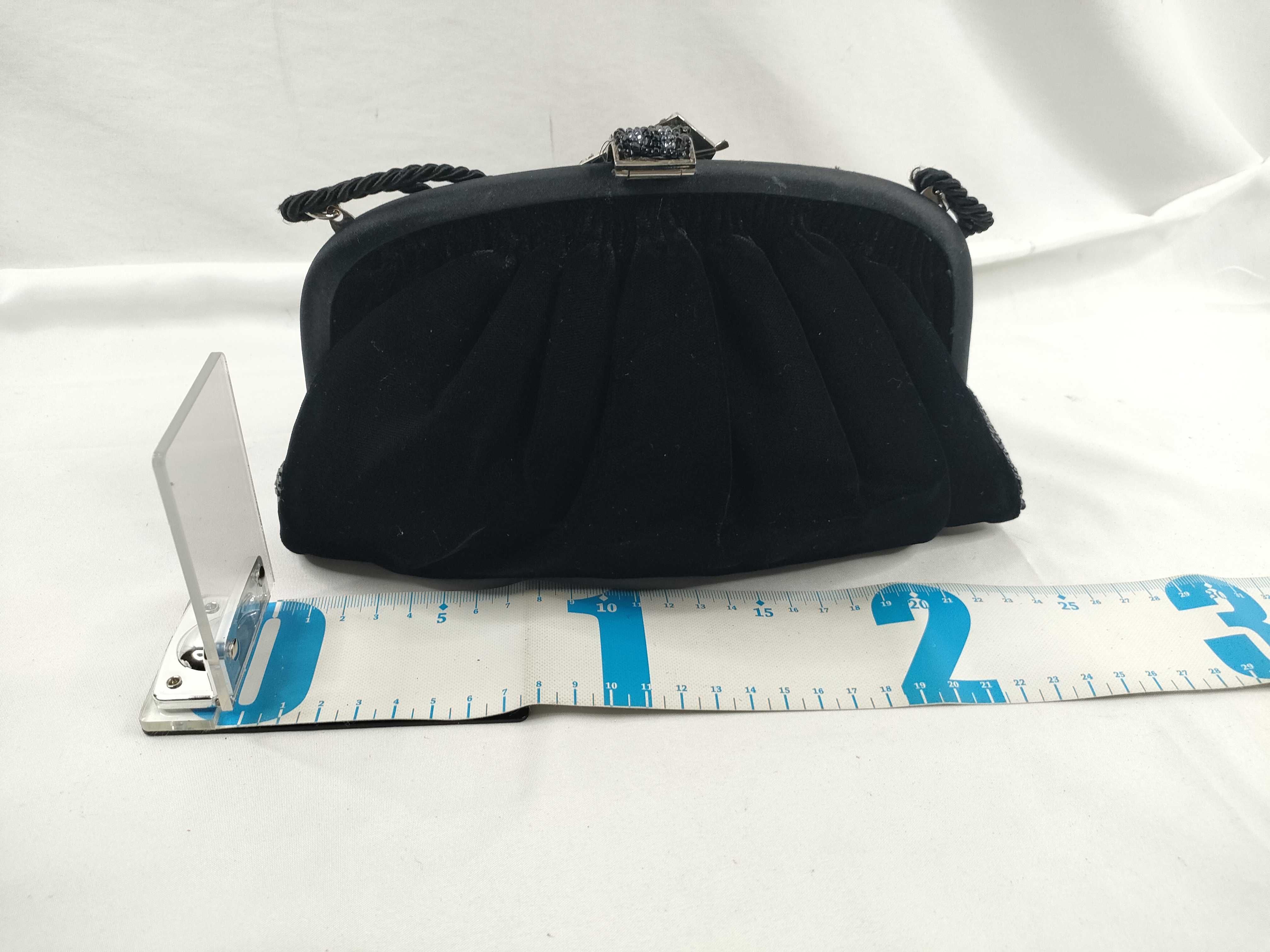 Beaded Velour Shoulder Bag — view 2