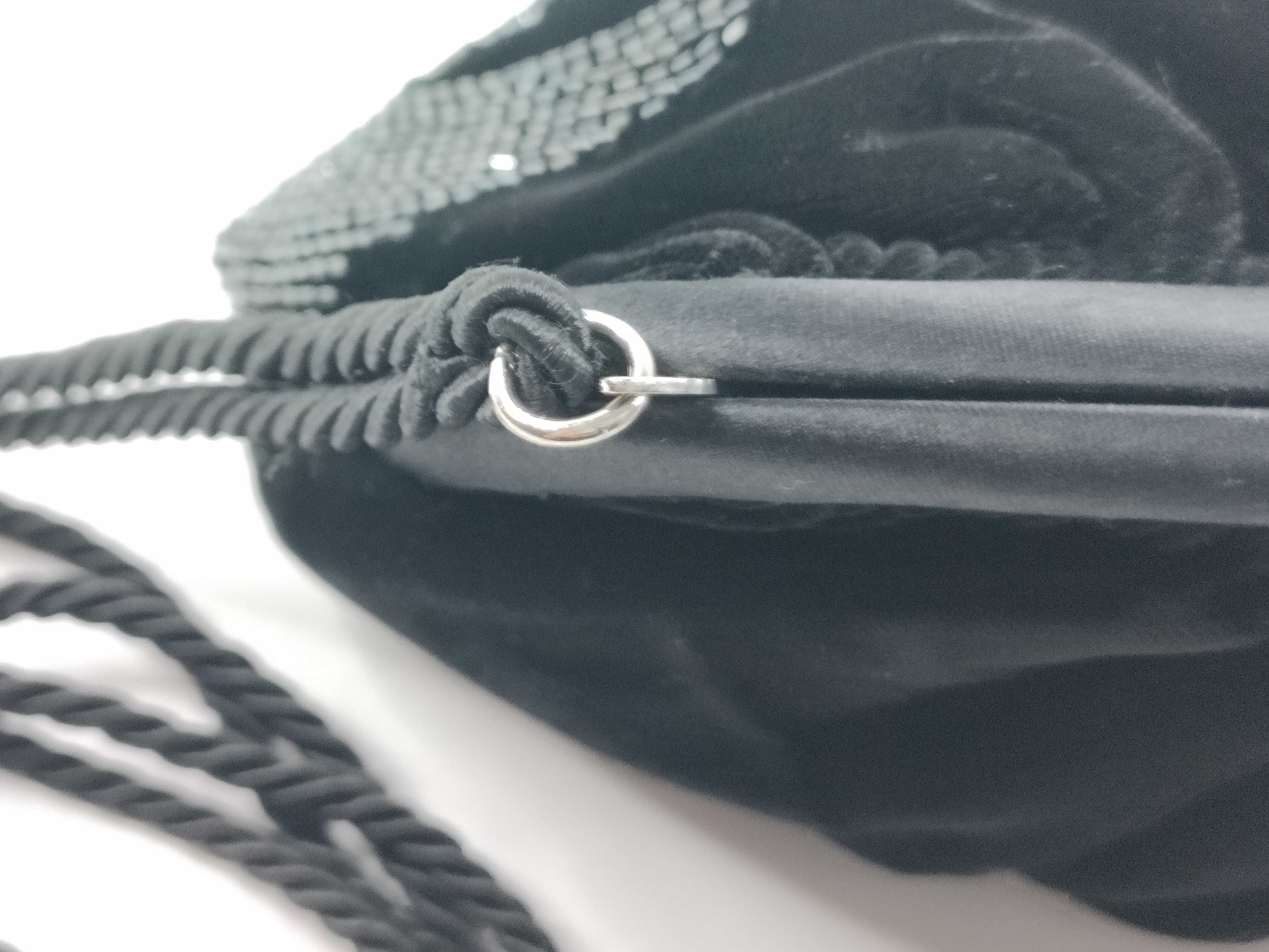 Beaded Velour Shoulder Bag — view 8