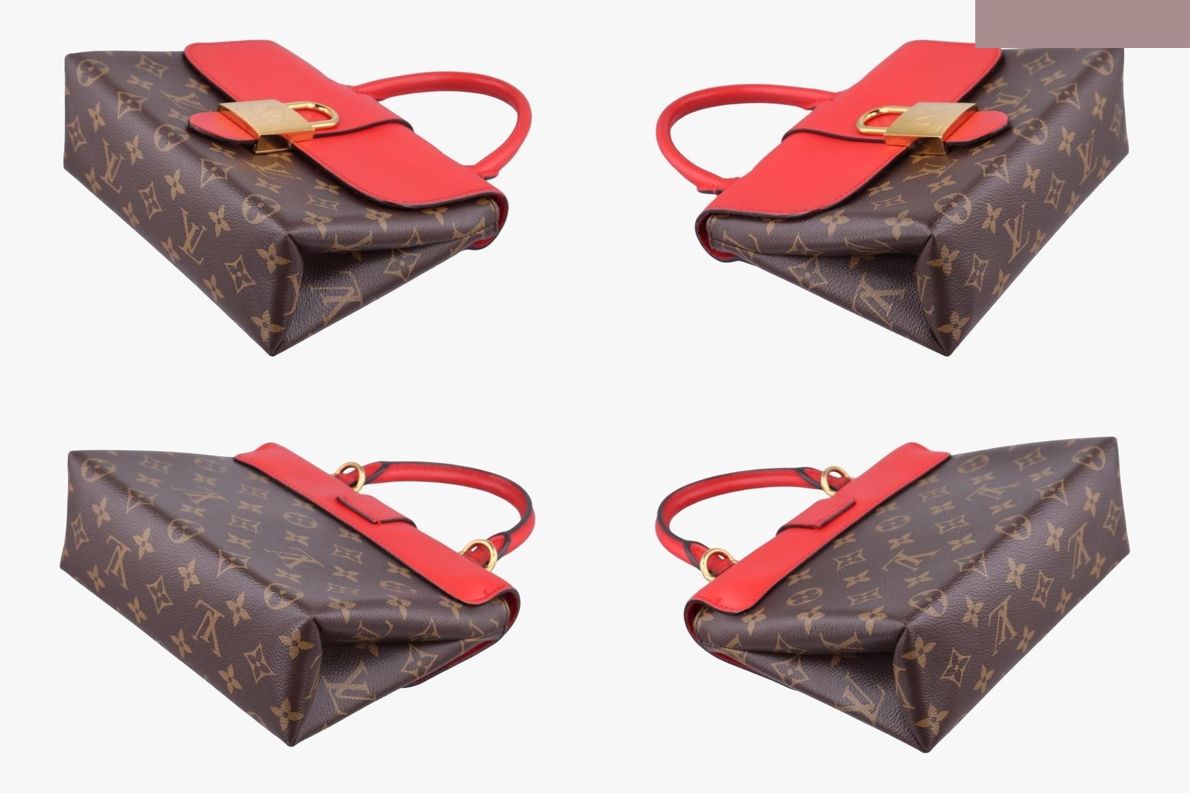 Rocky BB Monogram Canvas x Calf Leather Monogram/Brown x Coquelicot — view 4