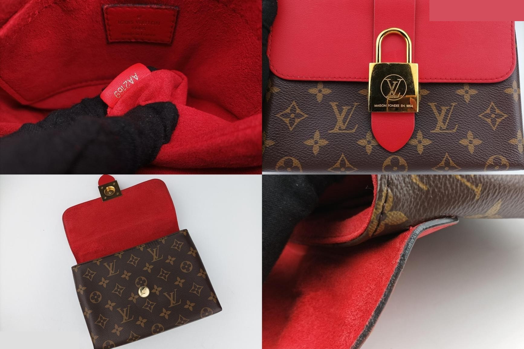 Rocky BB Monogram Canvas x Calf Leather Monogram/Brown x Coquelicot — view 8