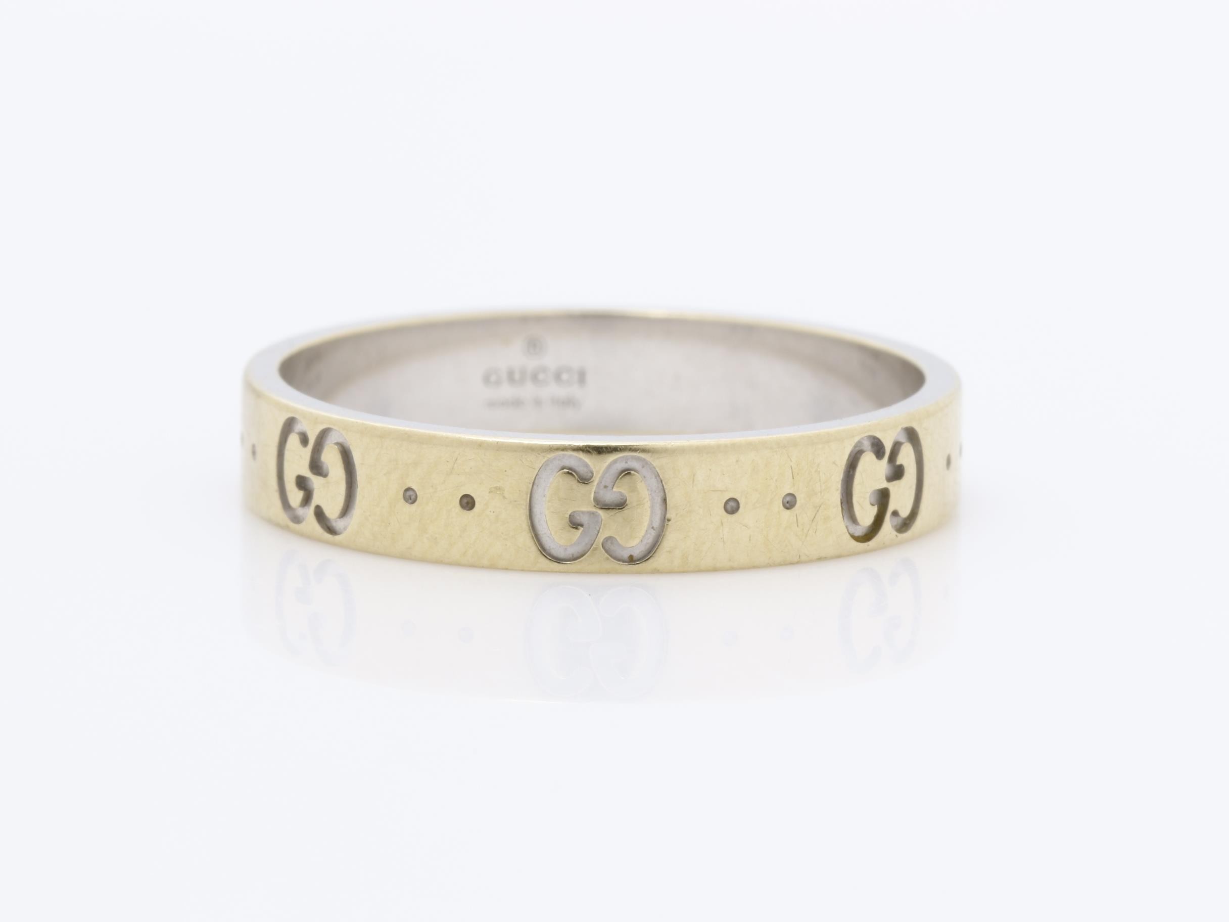 Icon (precious metal) ring, pair ring, 750WG, 8.04g — view 2