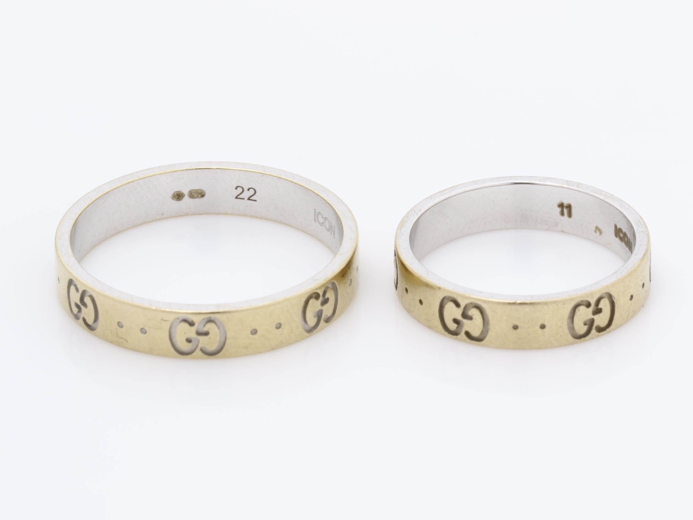 Icon (precious metal) ring, pair ring, 750WG, 8.04g — view 4
