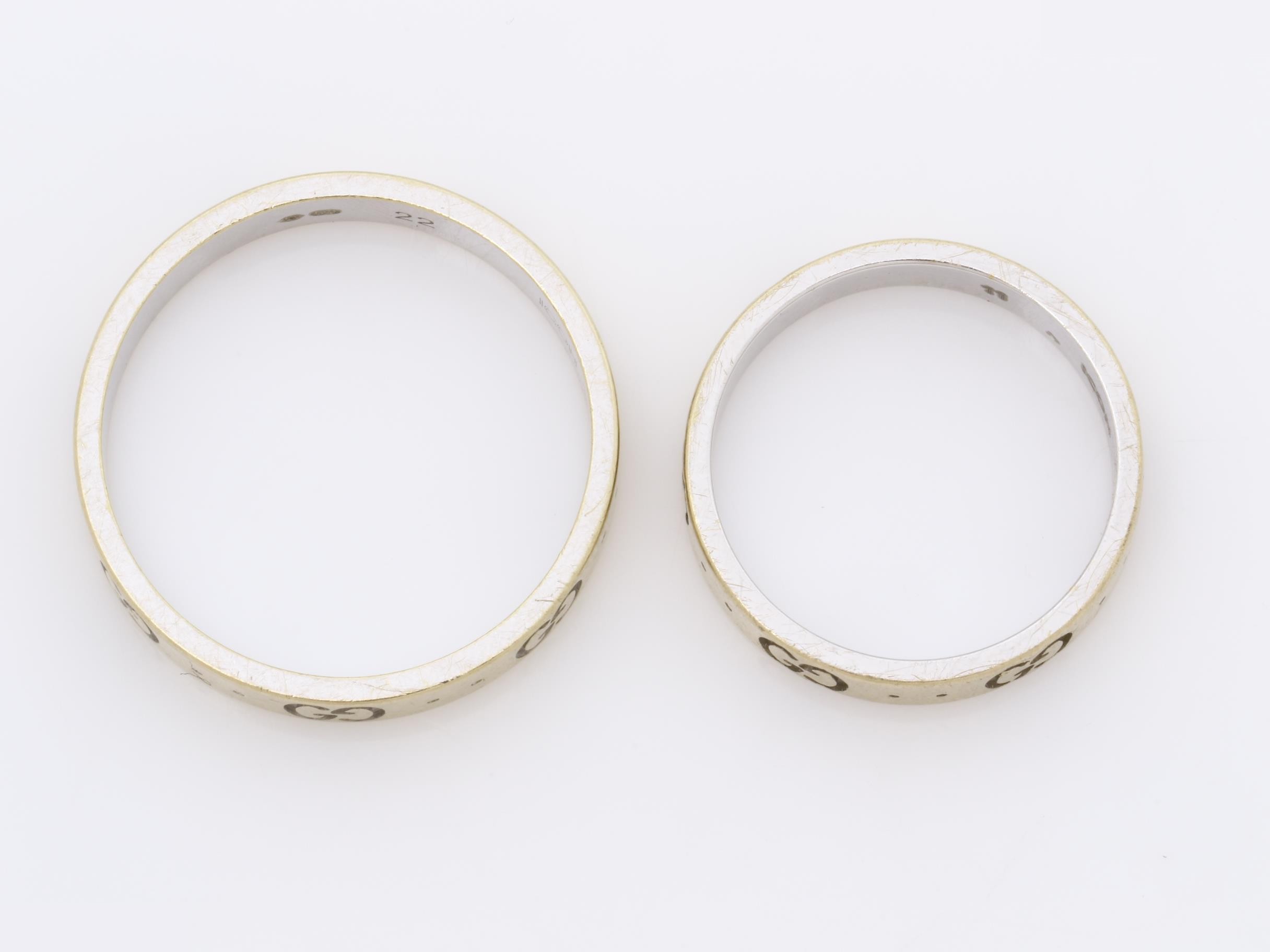Icon (precious metal) ring, pair ring, 750WG, 8.04g — view 5