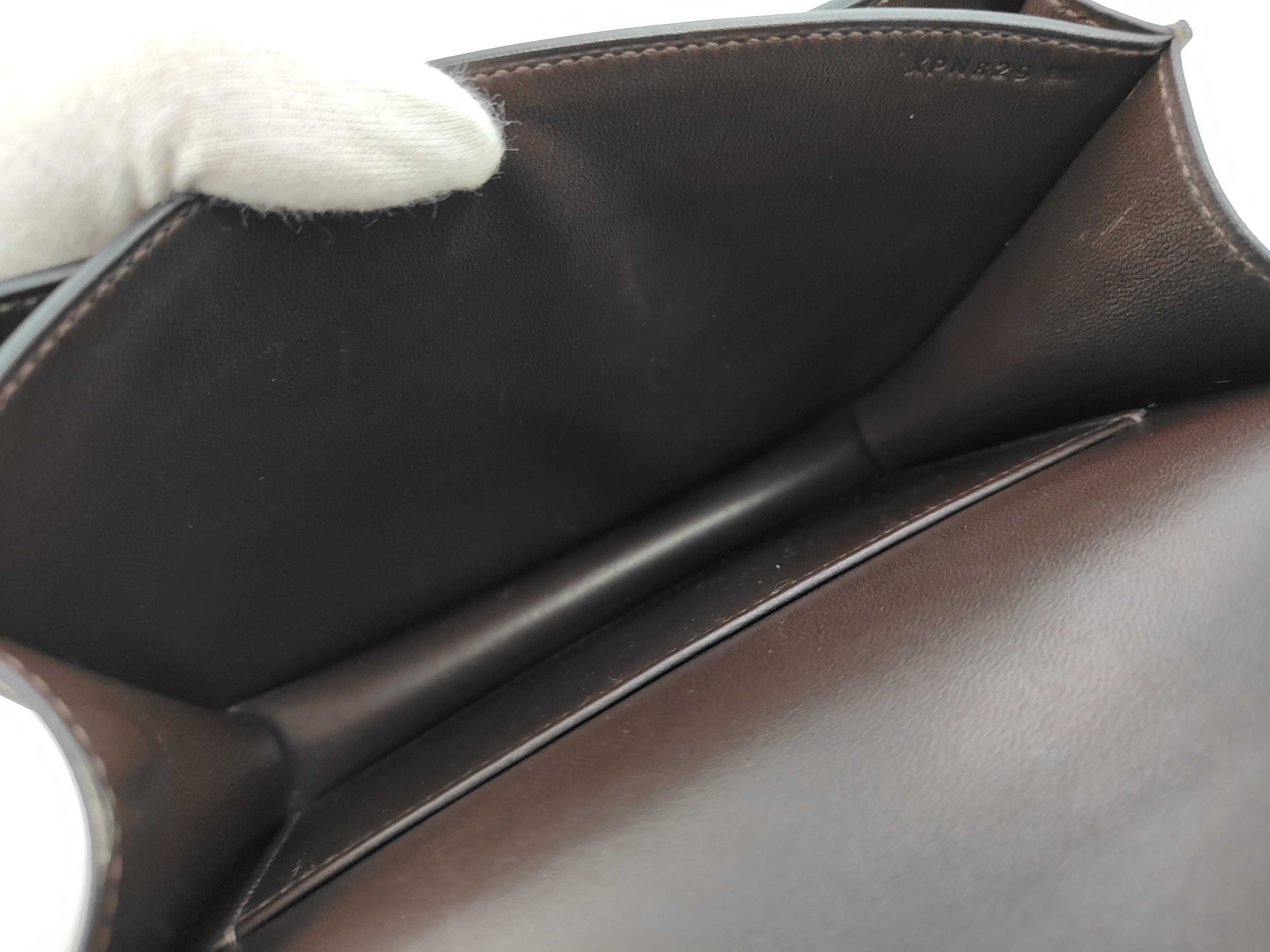 Constance Mini 18 Shoulder Bag, Box Calf Leather, Silver-colored Hardware — view 9