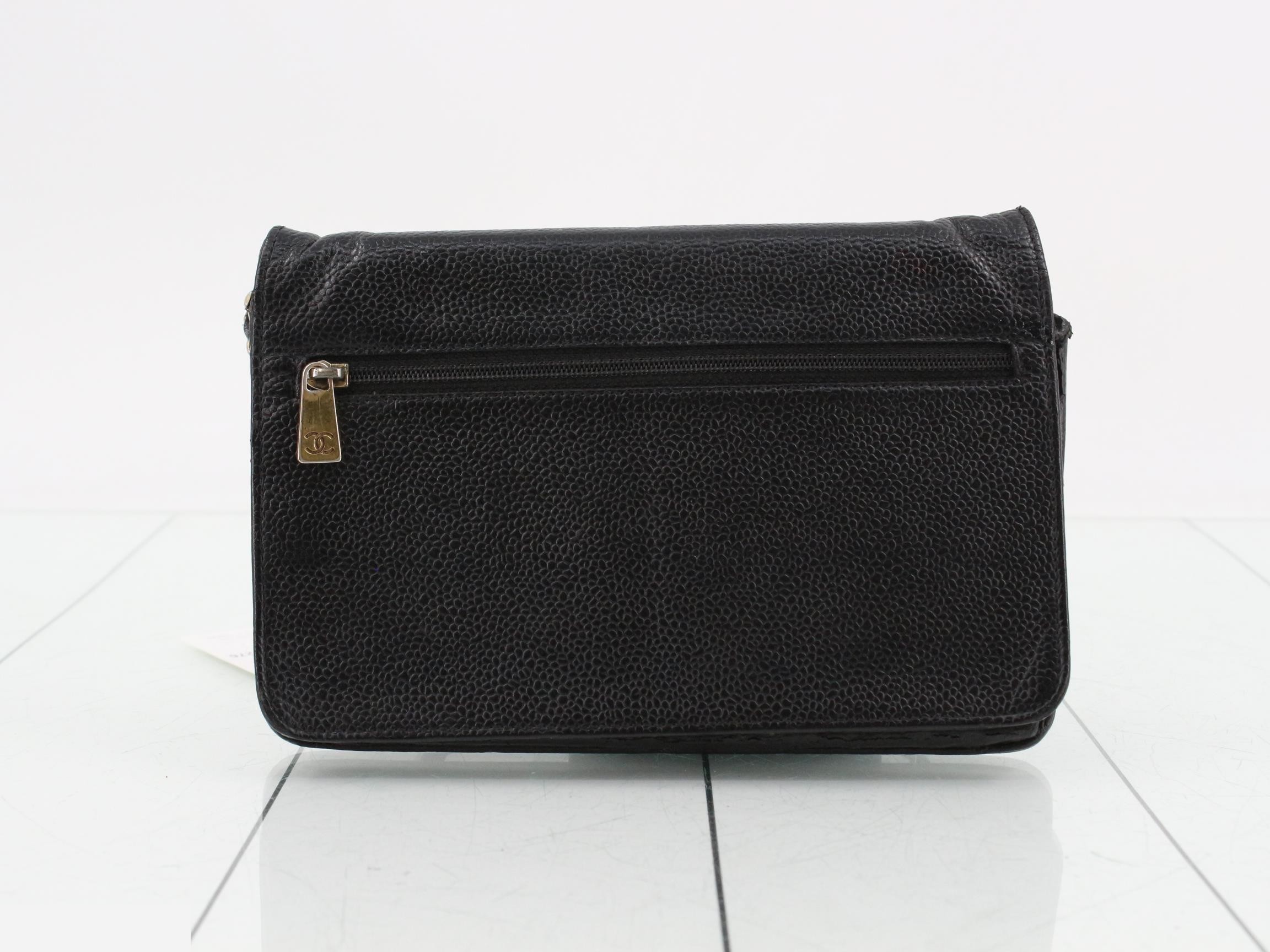 Caviar skin chain wallet — view 2