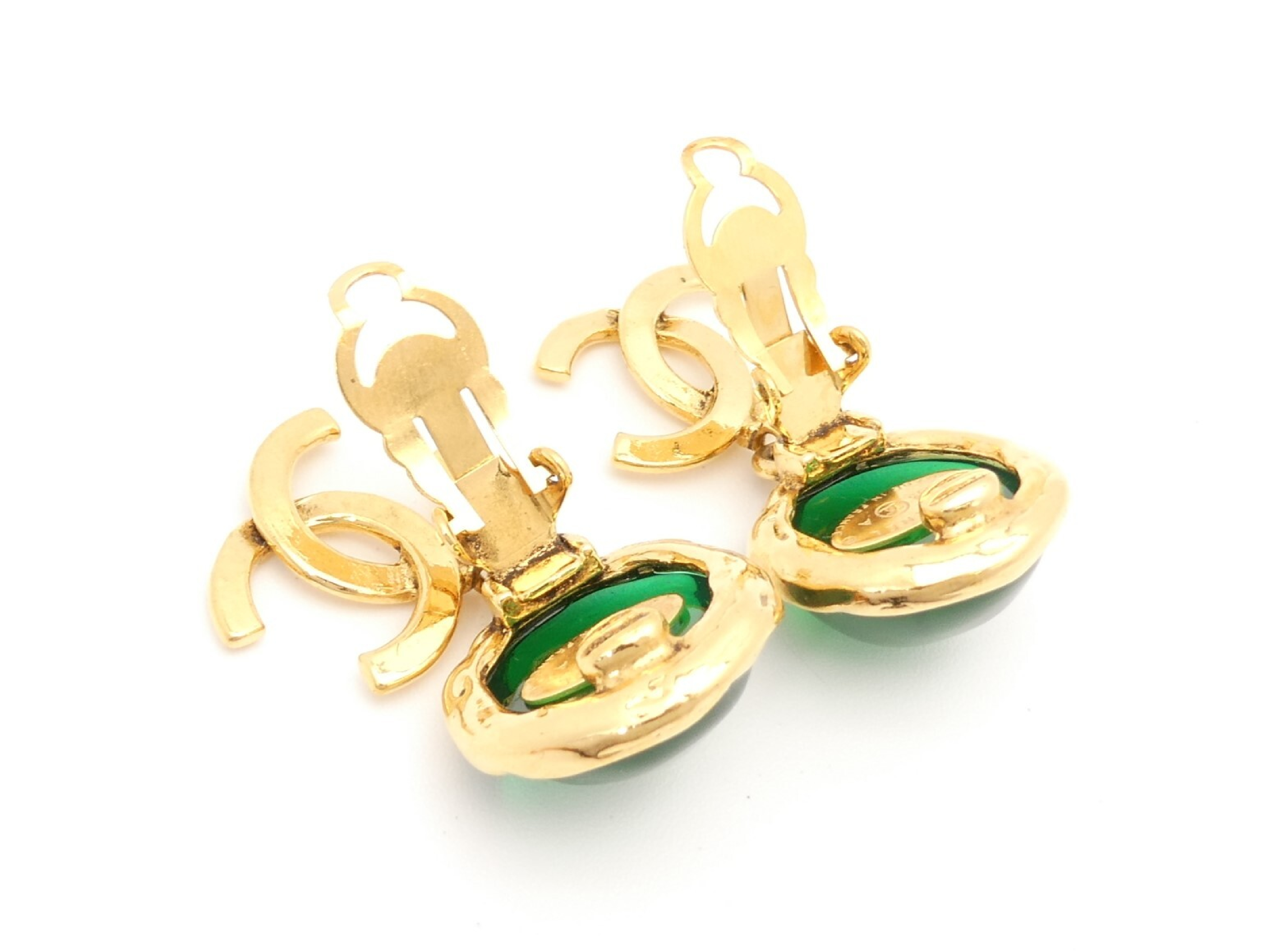 Coco Mark Swing Gold Earrings — view 4