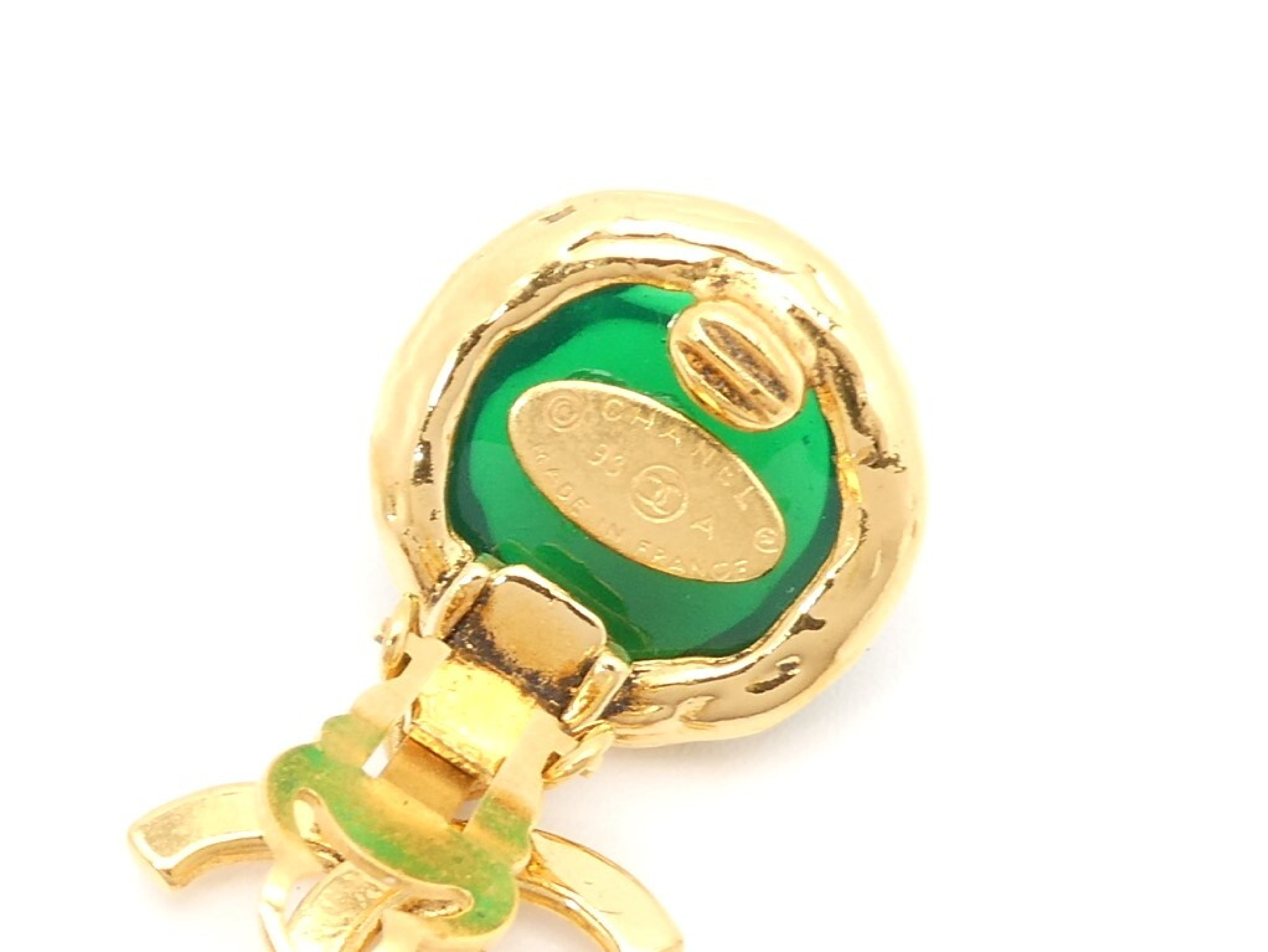 Coco Mark Swing Gold Earrings — view 5
