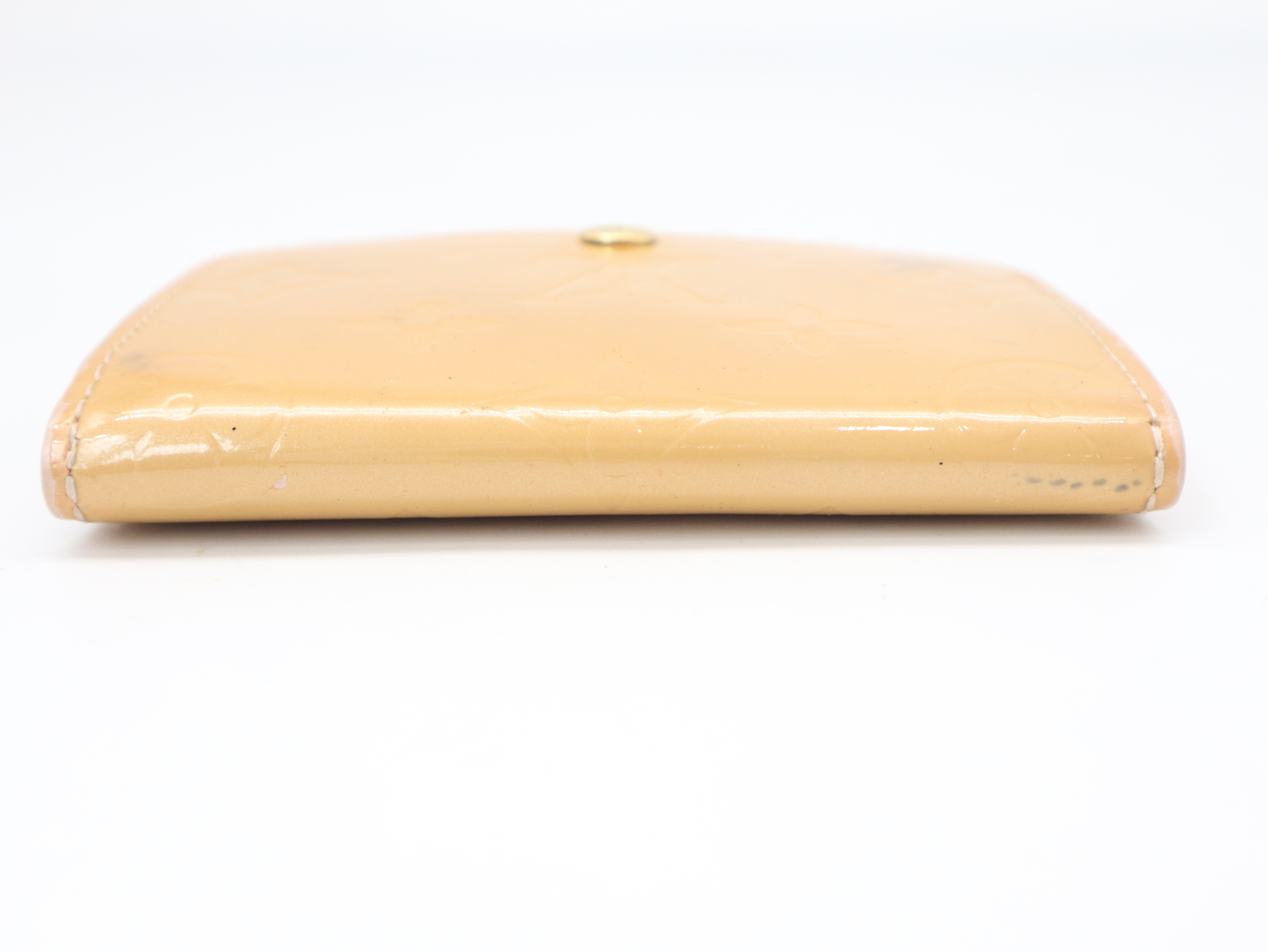 M91407 Monogram Vernis Enveloppe Carte de Visite Rose Florentine Coin Case — view 3