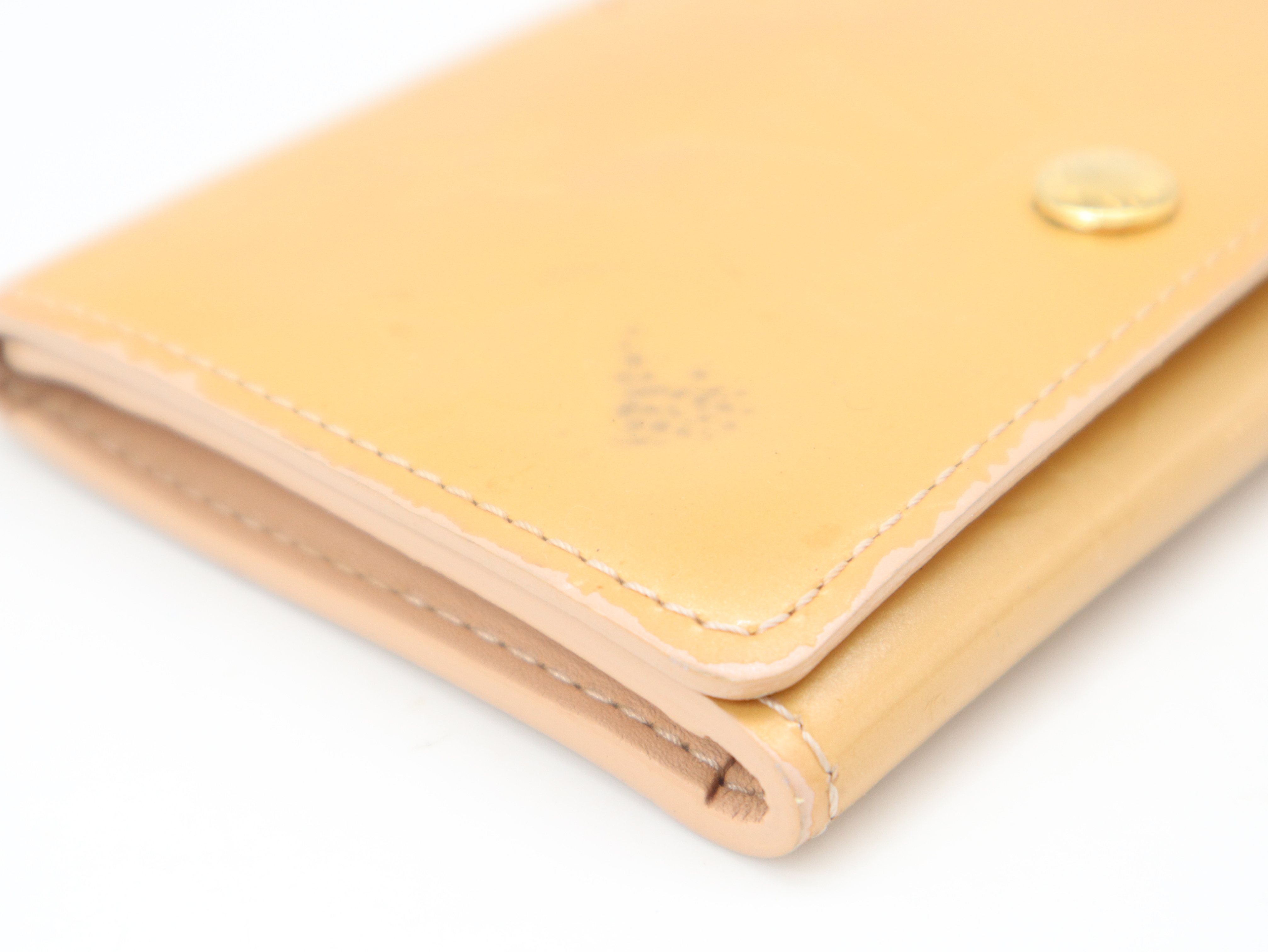 M91407 Monogram Vernis Enveloppe Carte de Visite Rose Florentine Coin Case — view 7