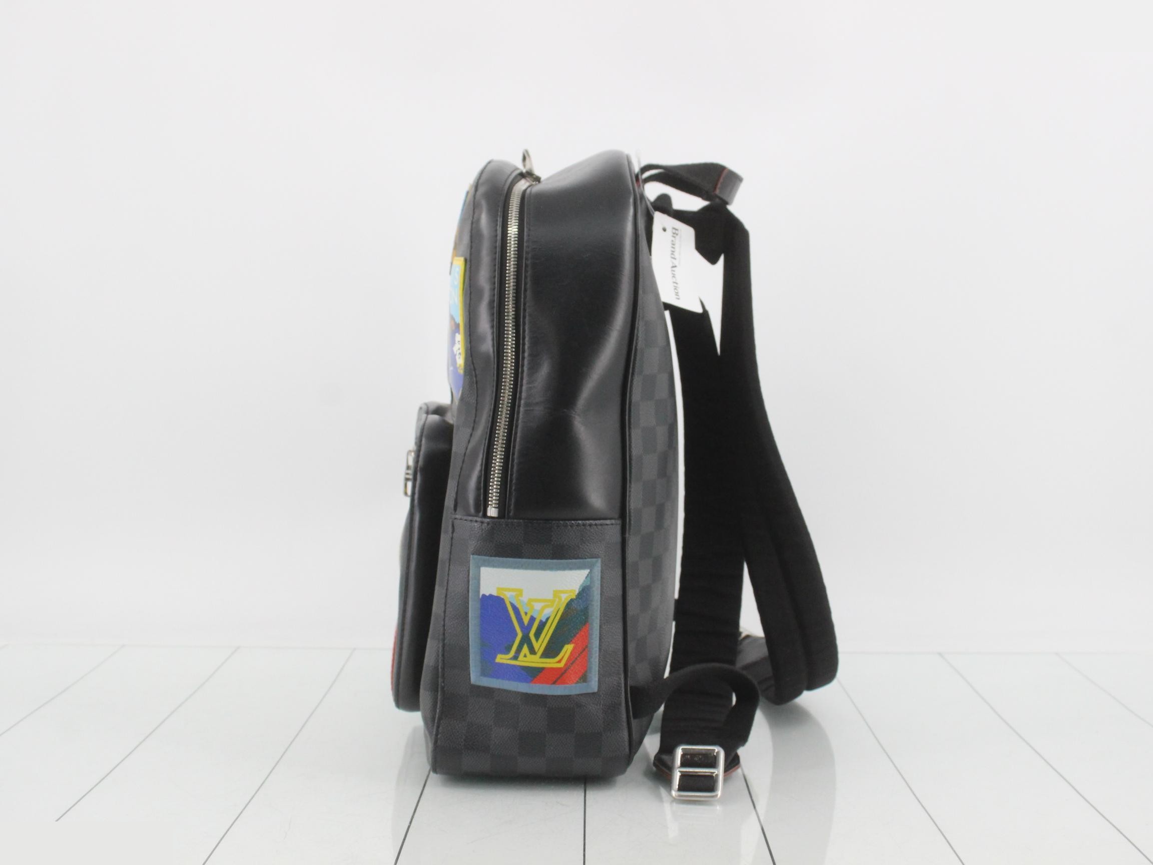 LV Alps Collection Damier Graphite Josh Backpack — view 3