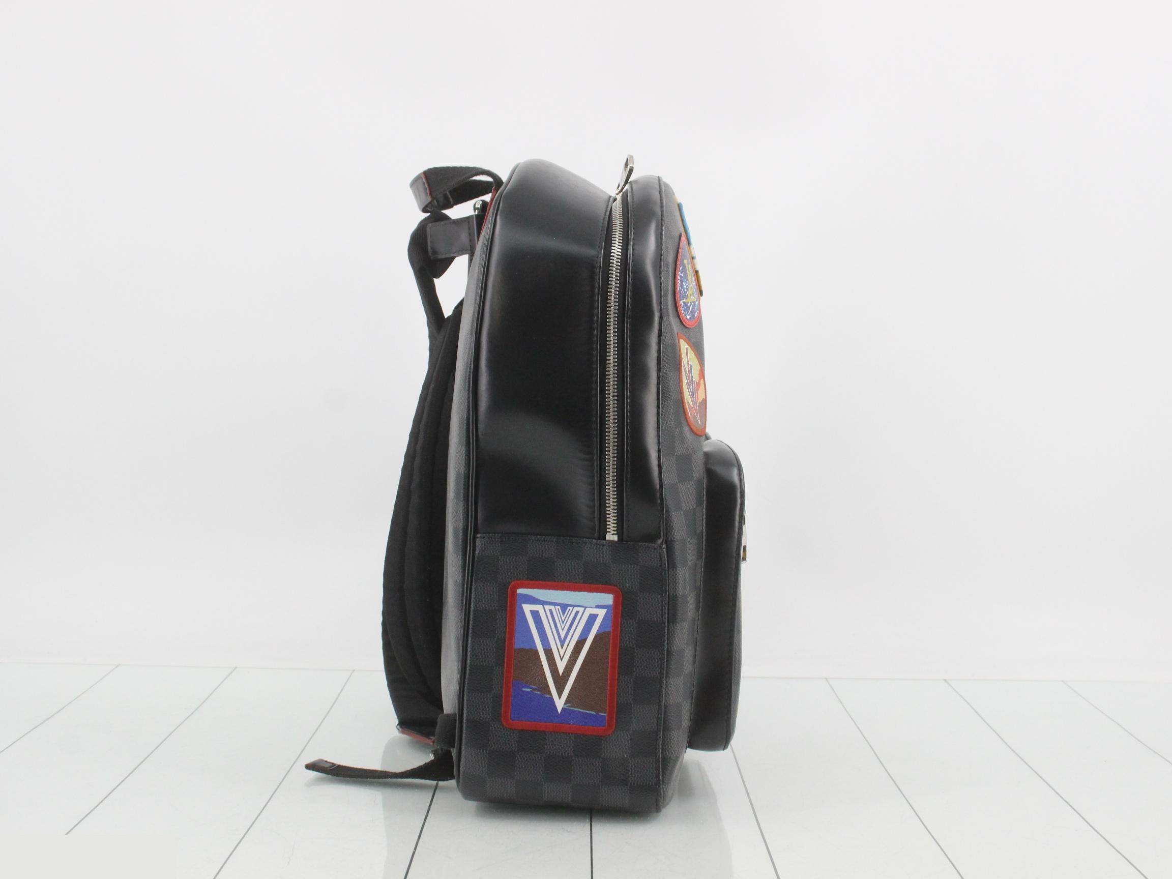LV Alps Collection Damier Graphite Josh Backpack — view 4