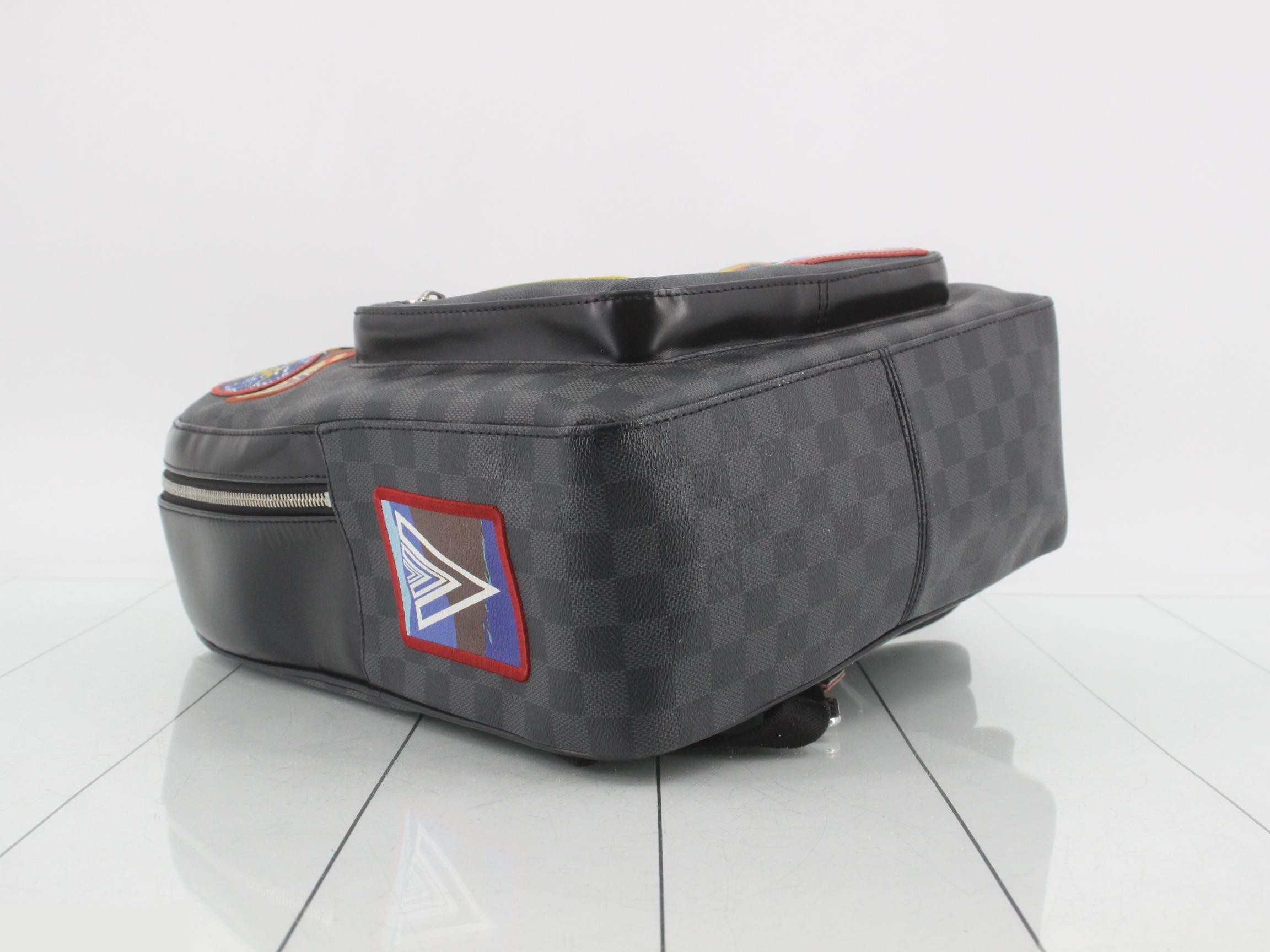 LV Alps Collection Damier Graphite Josh Backpack — view 5