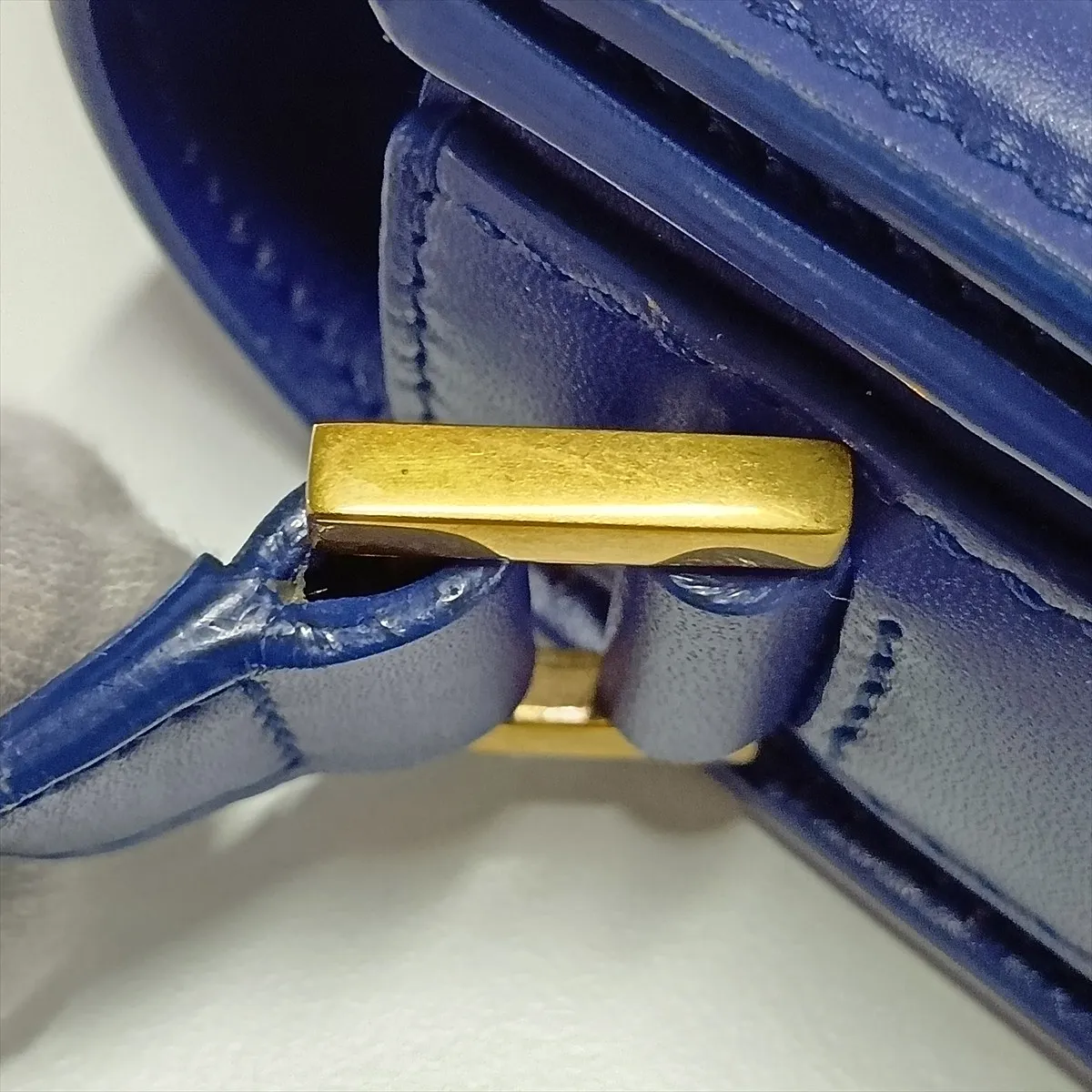 Solferino 634306 Leather Shoulder Bag, Blue — view 11