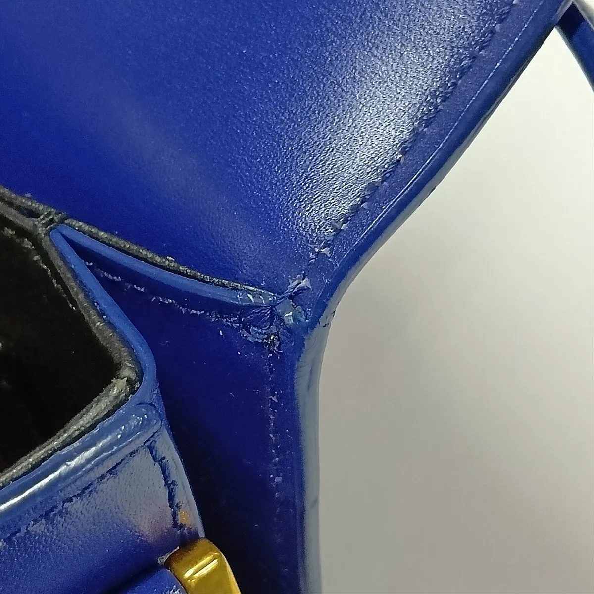 Solferino 634306 Leather Shoulder Bag, Blue — view 13