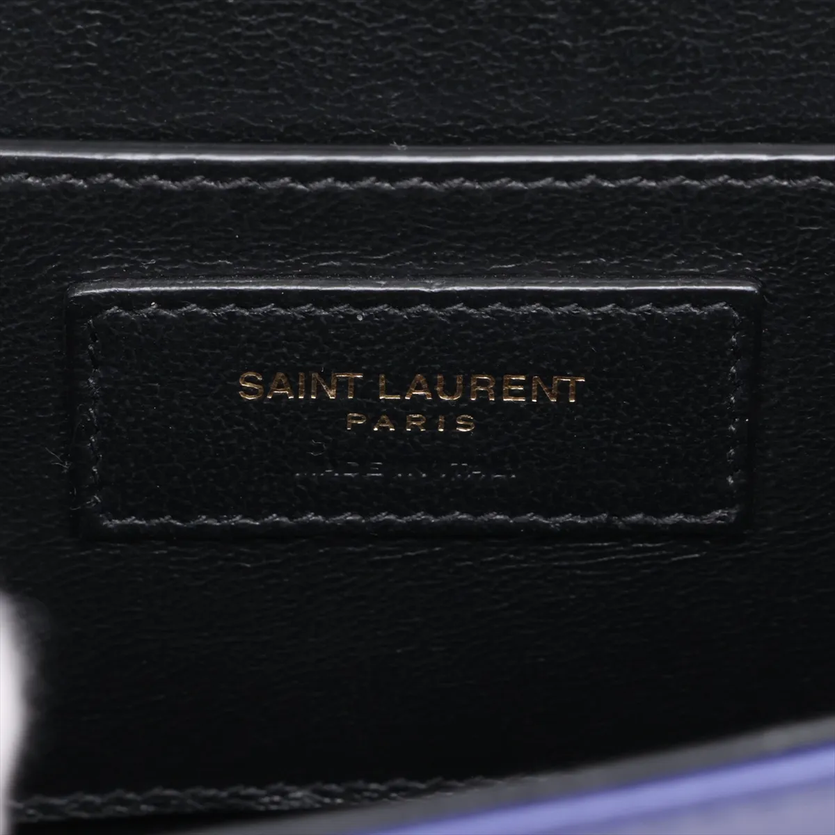 Solferino 634306 Leather Shoulder Bag, Blue — view 8