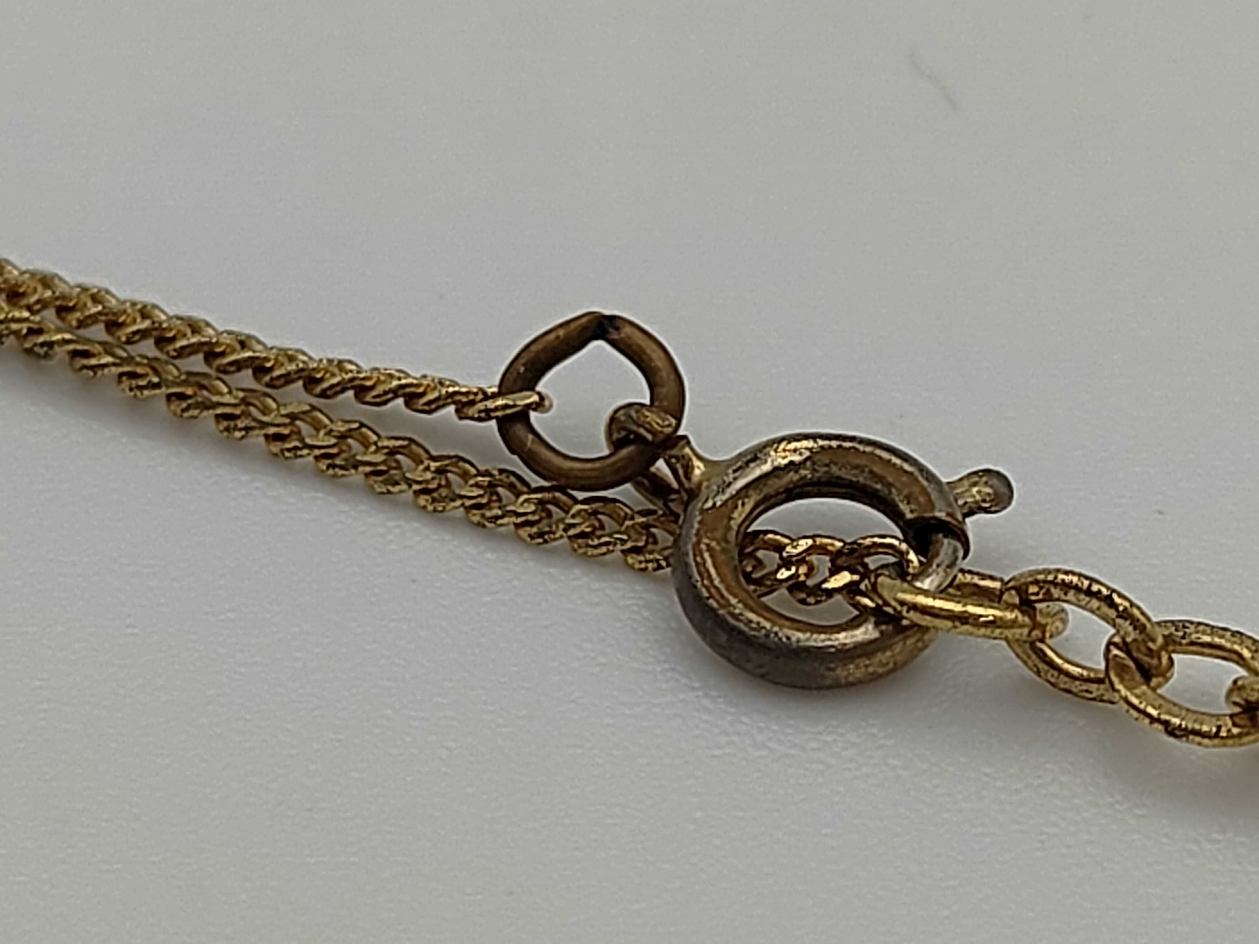 Christian CD Logo Teardrop Gold Necklace — view 4