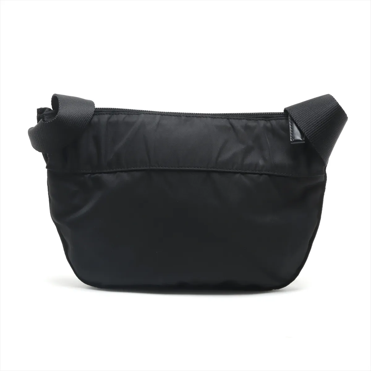 Tessuto Nylon x Leather Waist Pouch Black — view 2