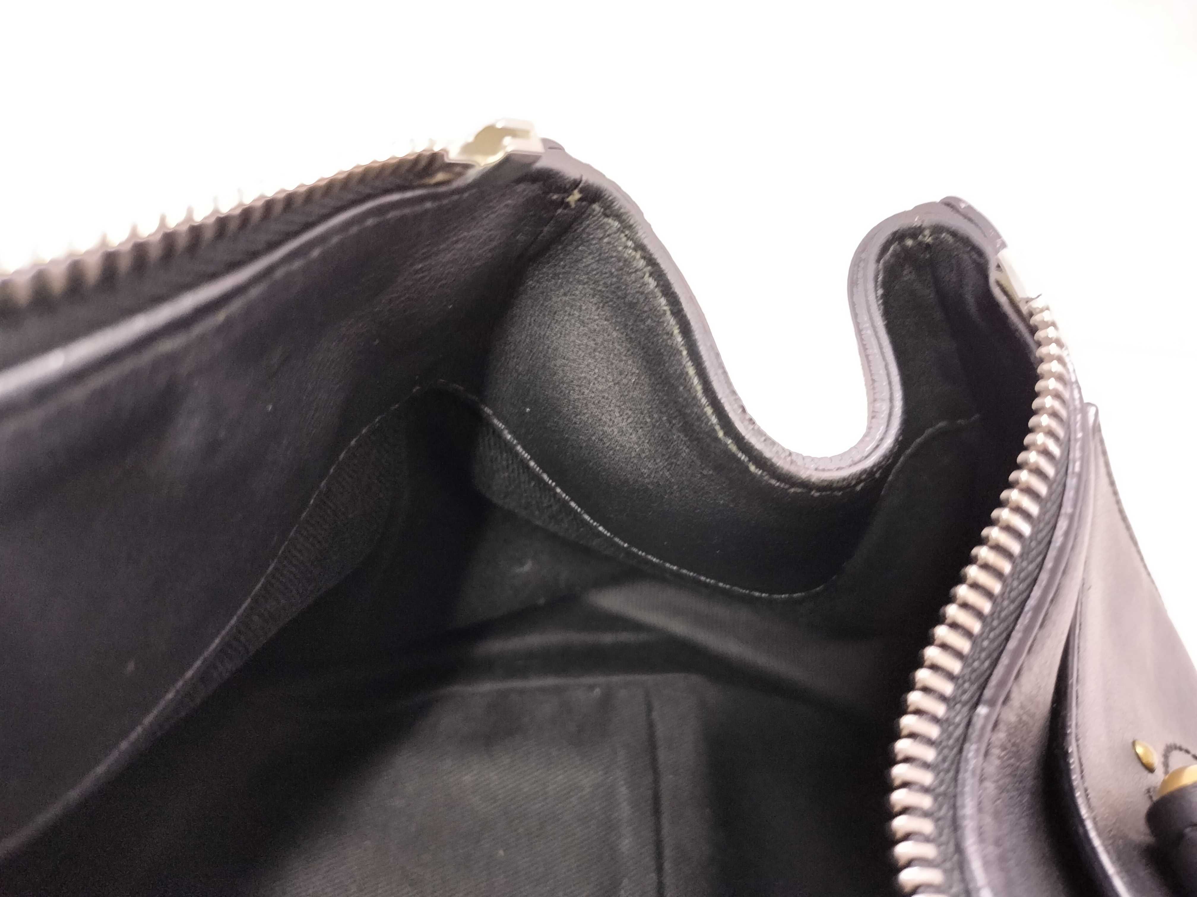 Aurora handbag, black leather — view 12