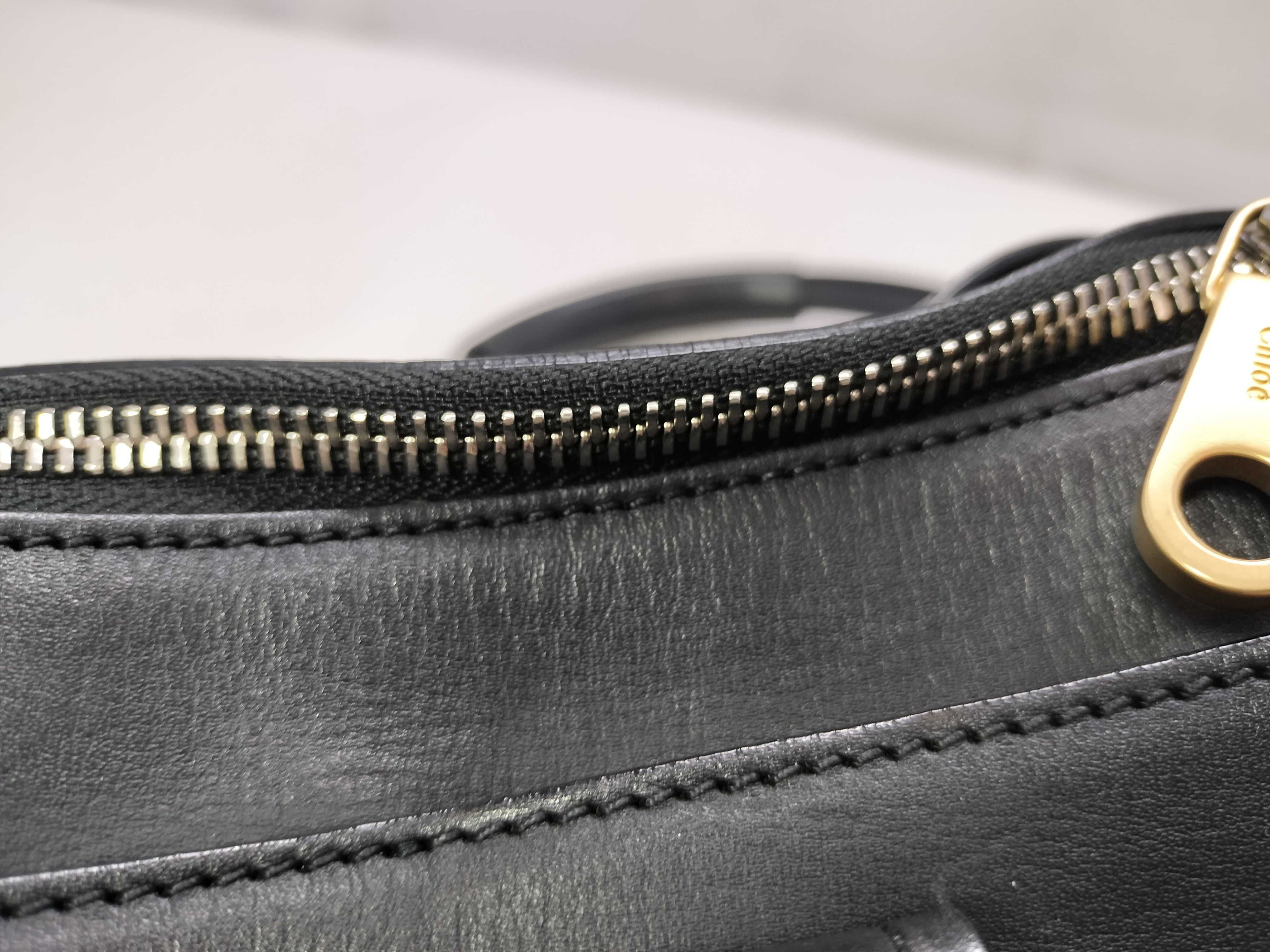 Aurora handbag, black leather — view 6