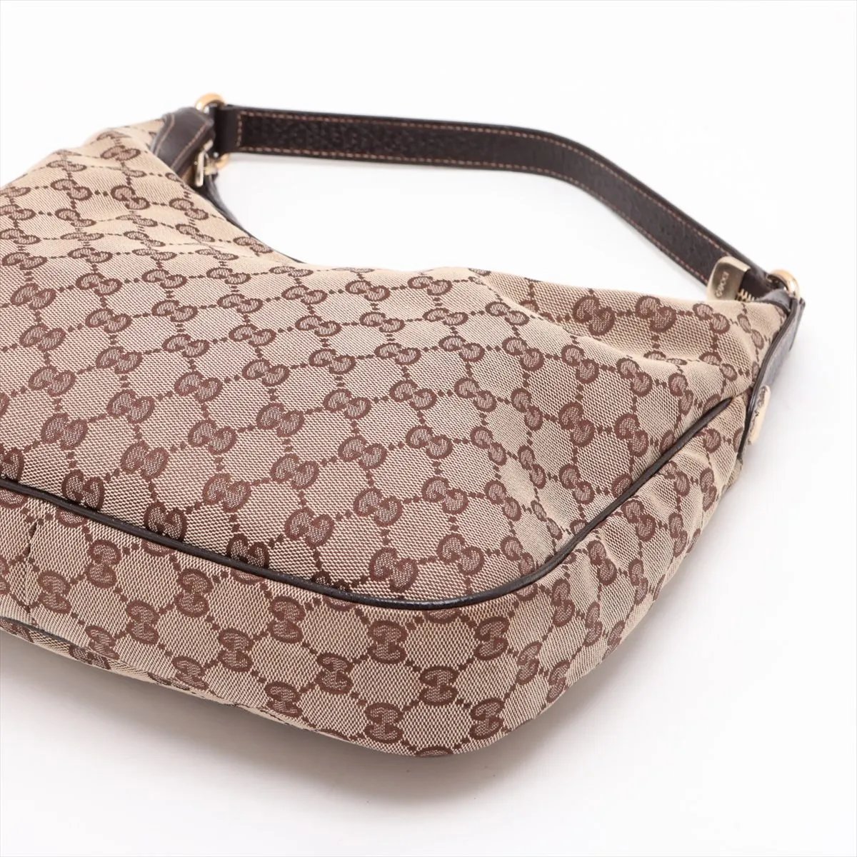 GG Canvas x Leather Shoulder Bag Brown 153010 — view 3