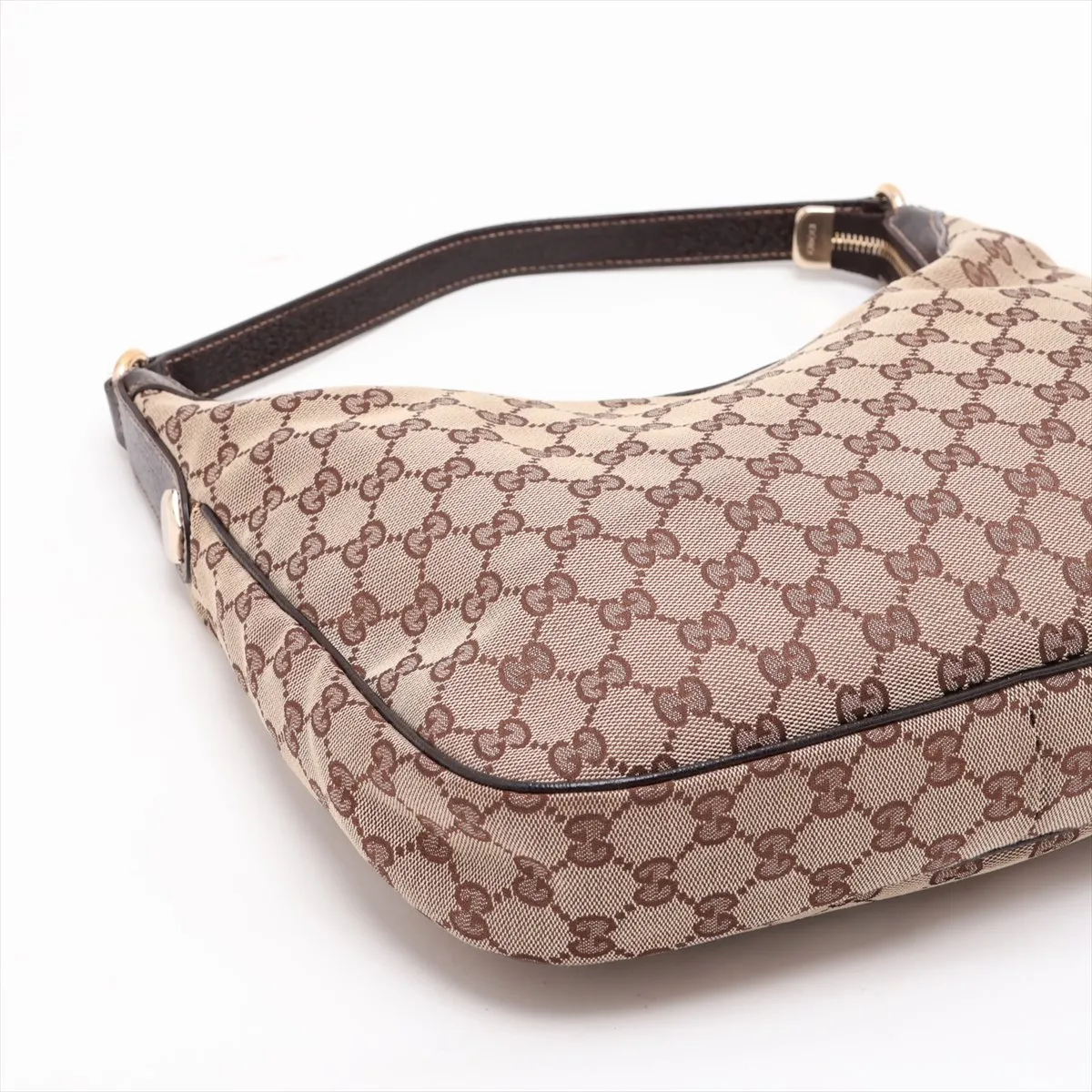 GG Canvas x Leather Shoulder Bag Brown 153010 — view 4