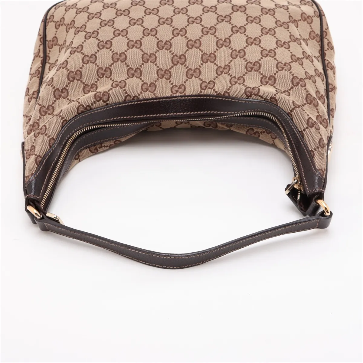 GG Canvas x Leather Shoulder Bag Brown 153010 — view 5