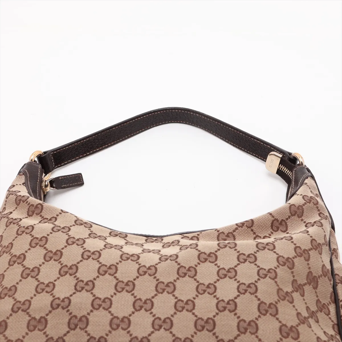 GG Canvas x Leather Shoulder Bag Brown 153010 — view 6