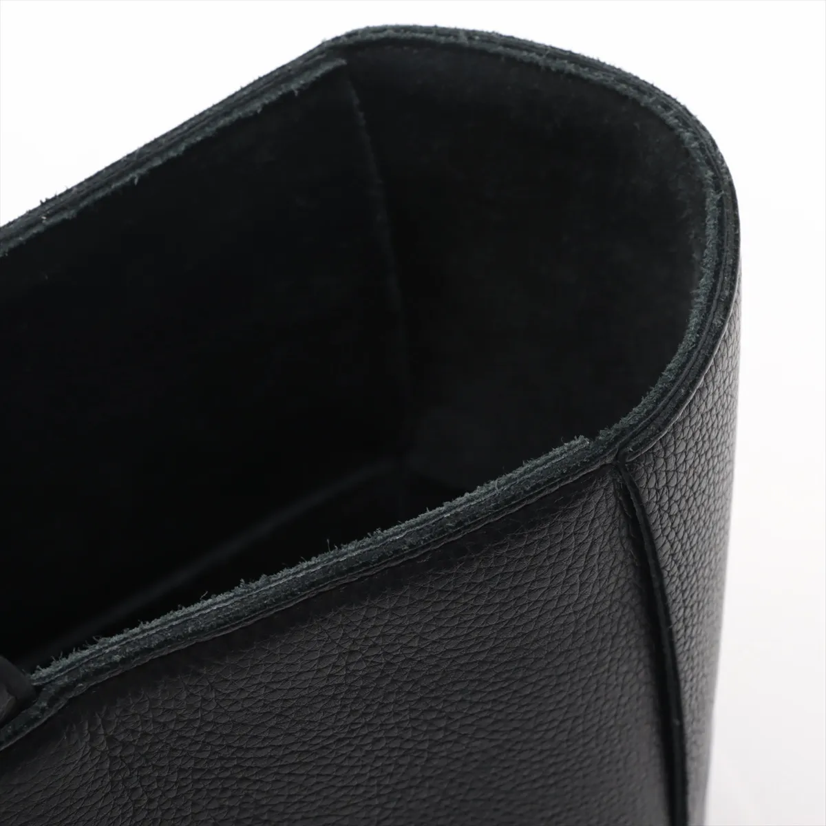 Maxi Intrecciato The Arco Tote Leather Tote Bag, Black, with — view 10
