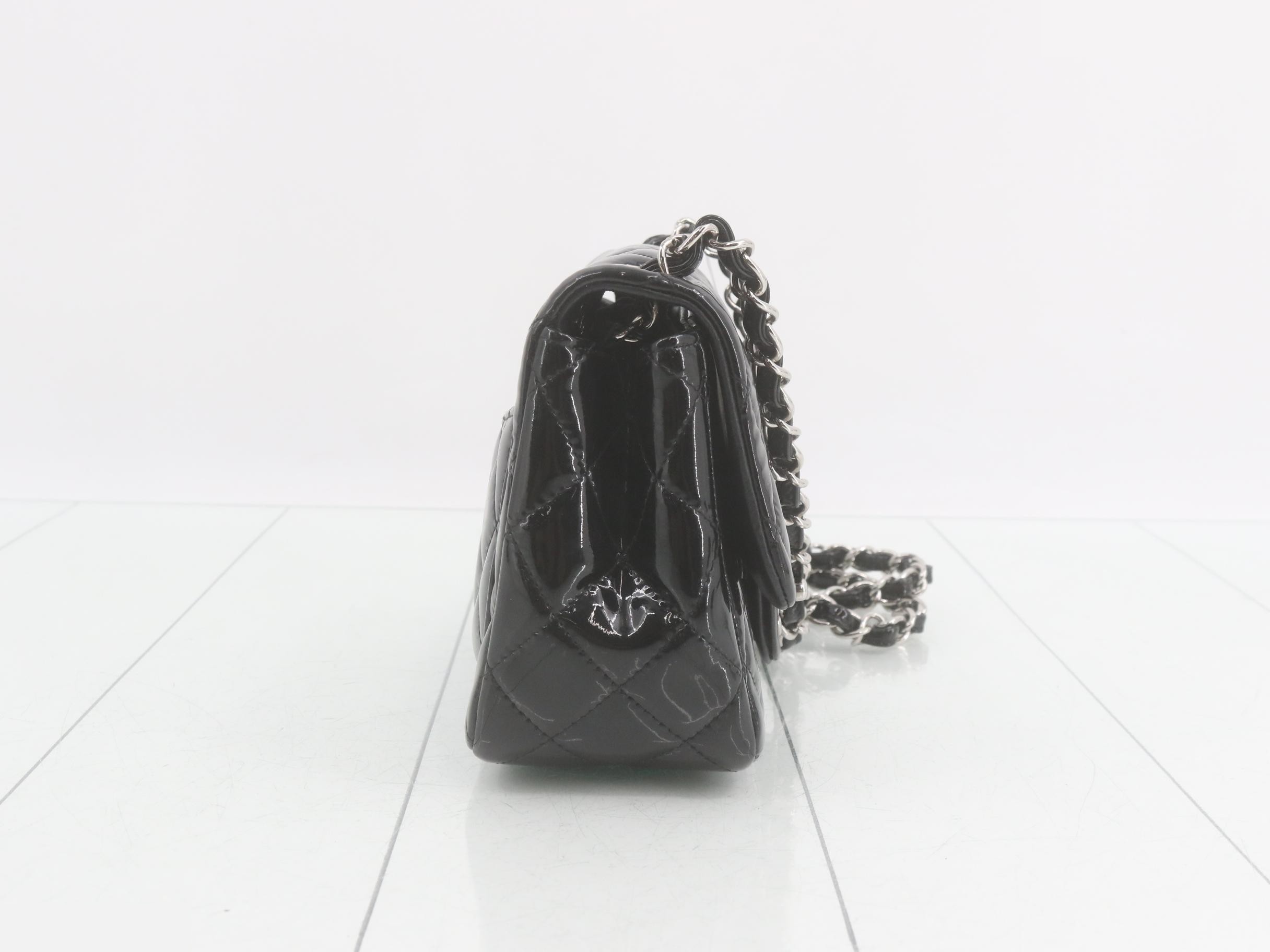Mini Matelassé Chain Shoulder Bag, Black — view 4