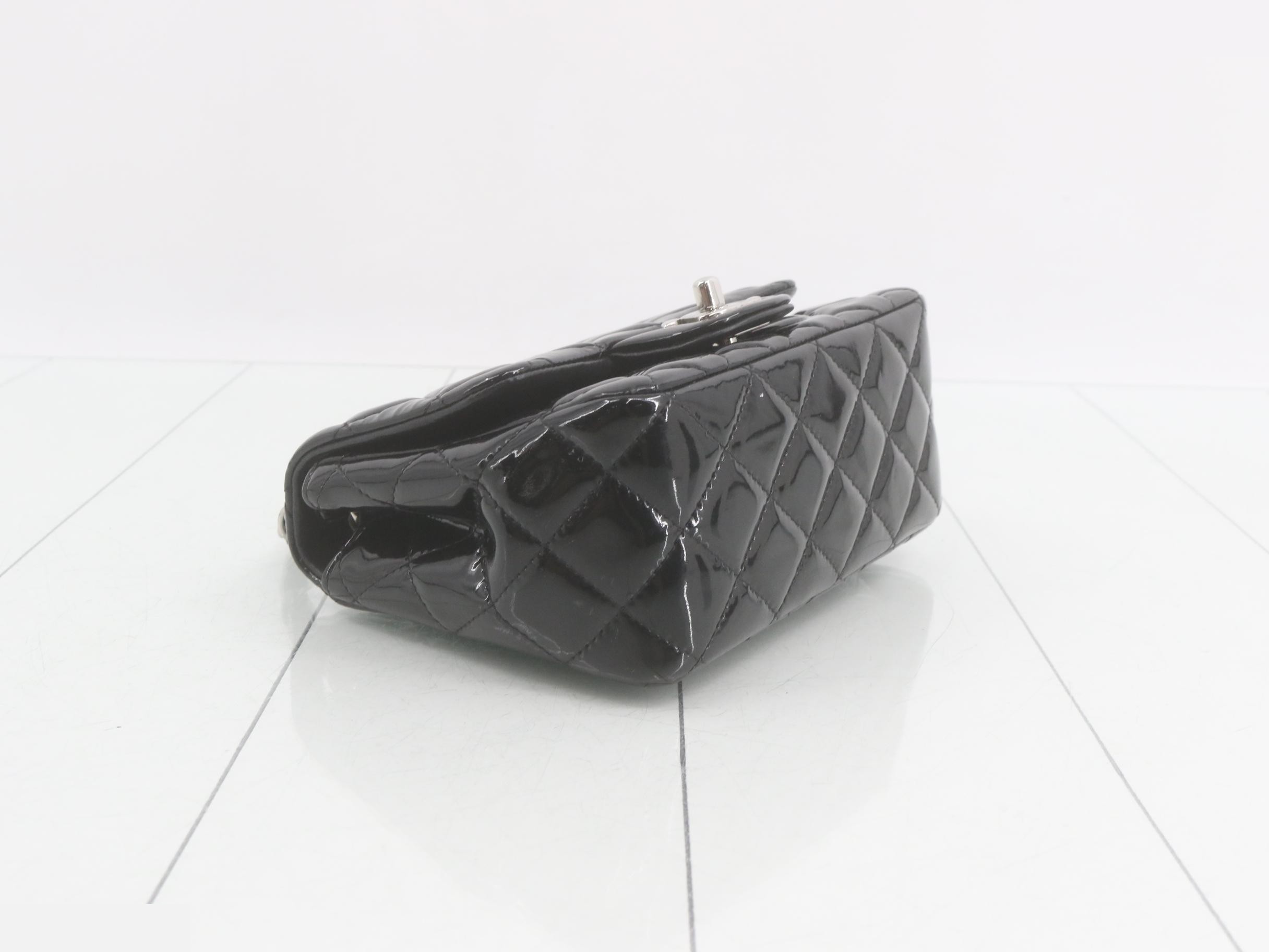 Mini Matelassé Chain Shoulder Bag, Black — view 5