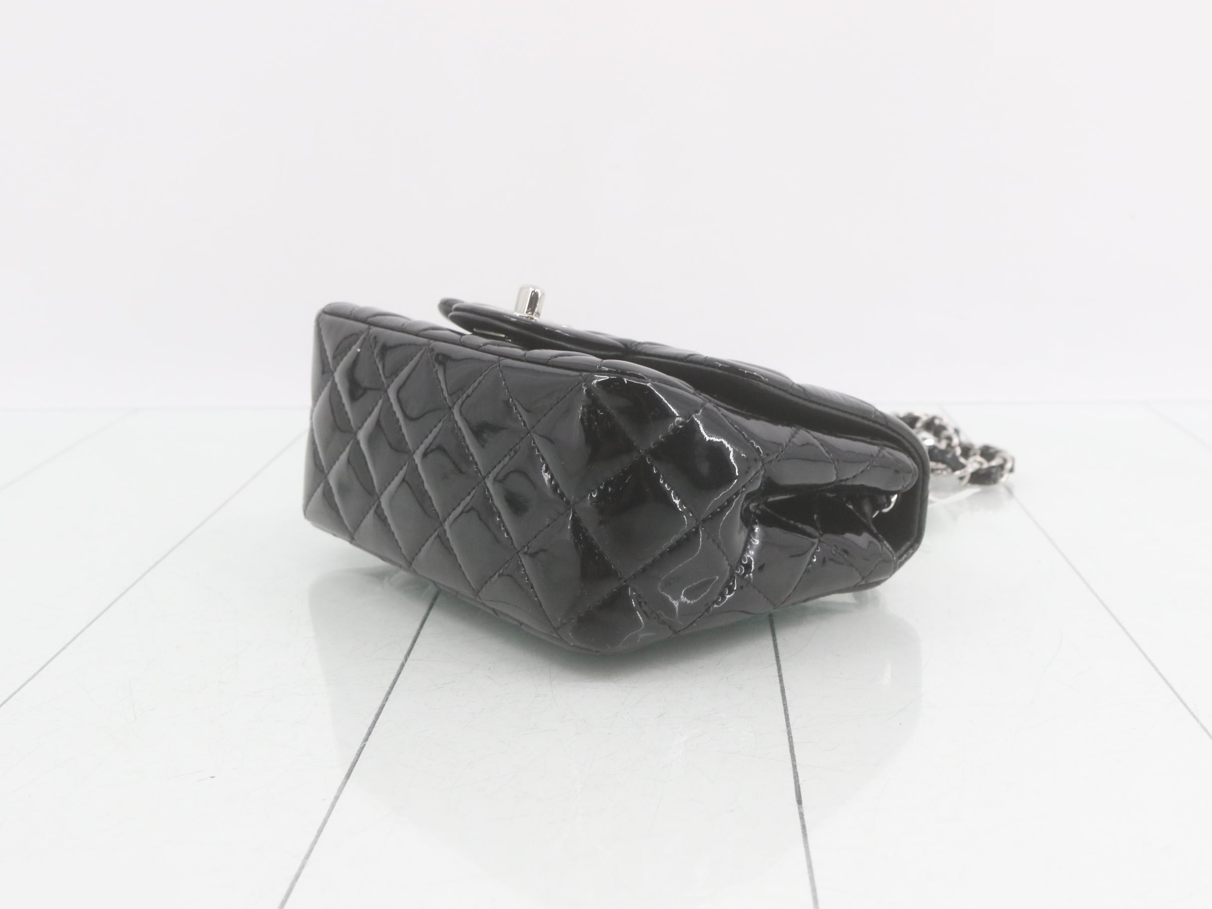 Mini Matelassé Chain Shoulder Bag, Black — view 6