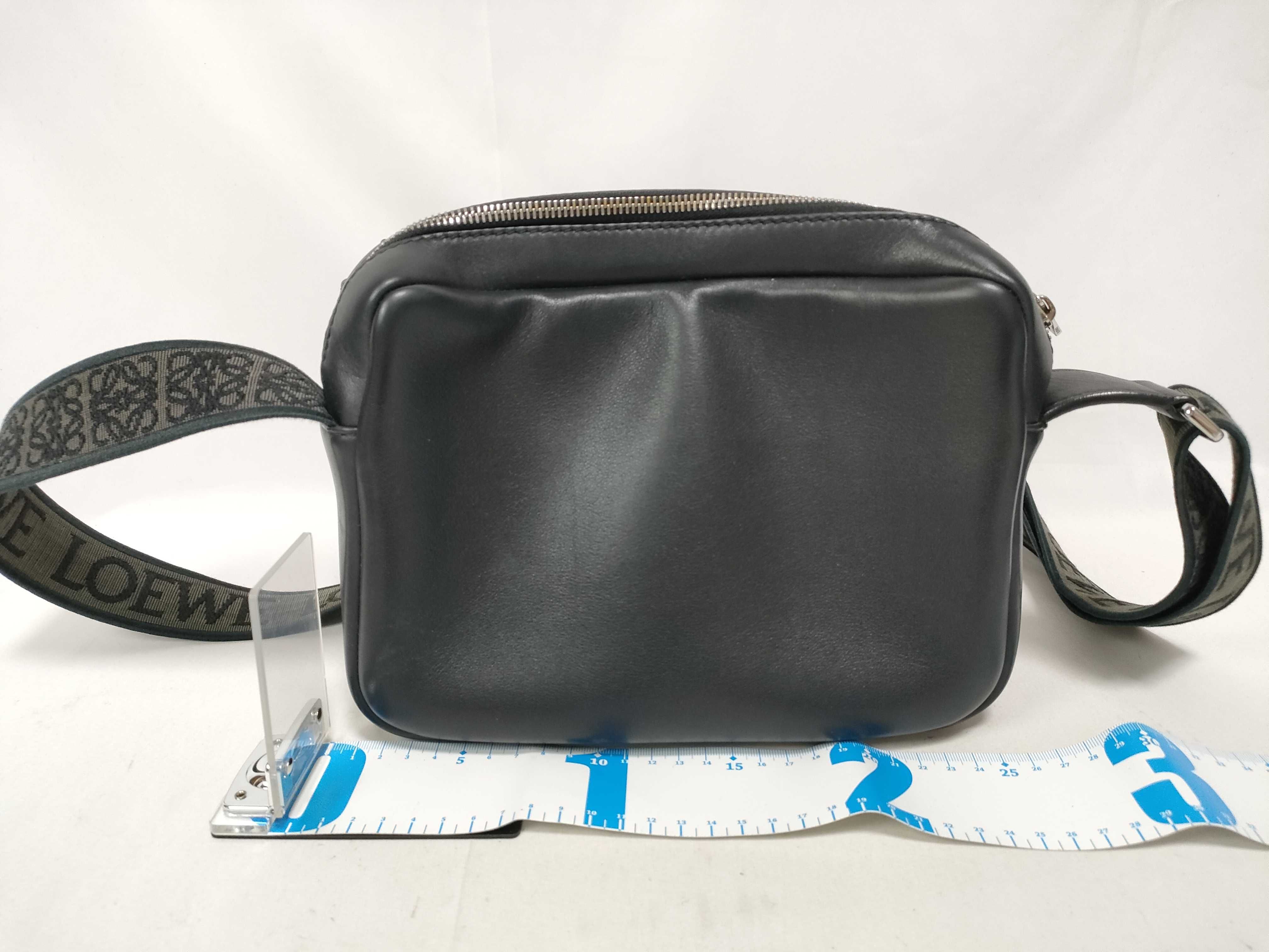 Military Leather Messenger Bag Shoulder Bag — view 2