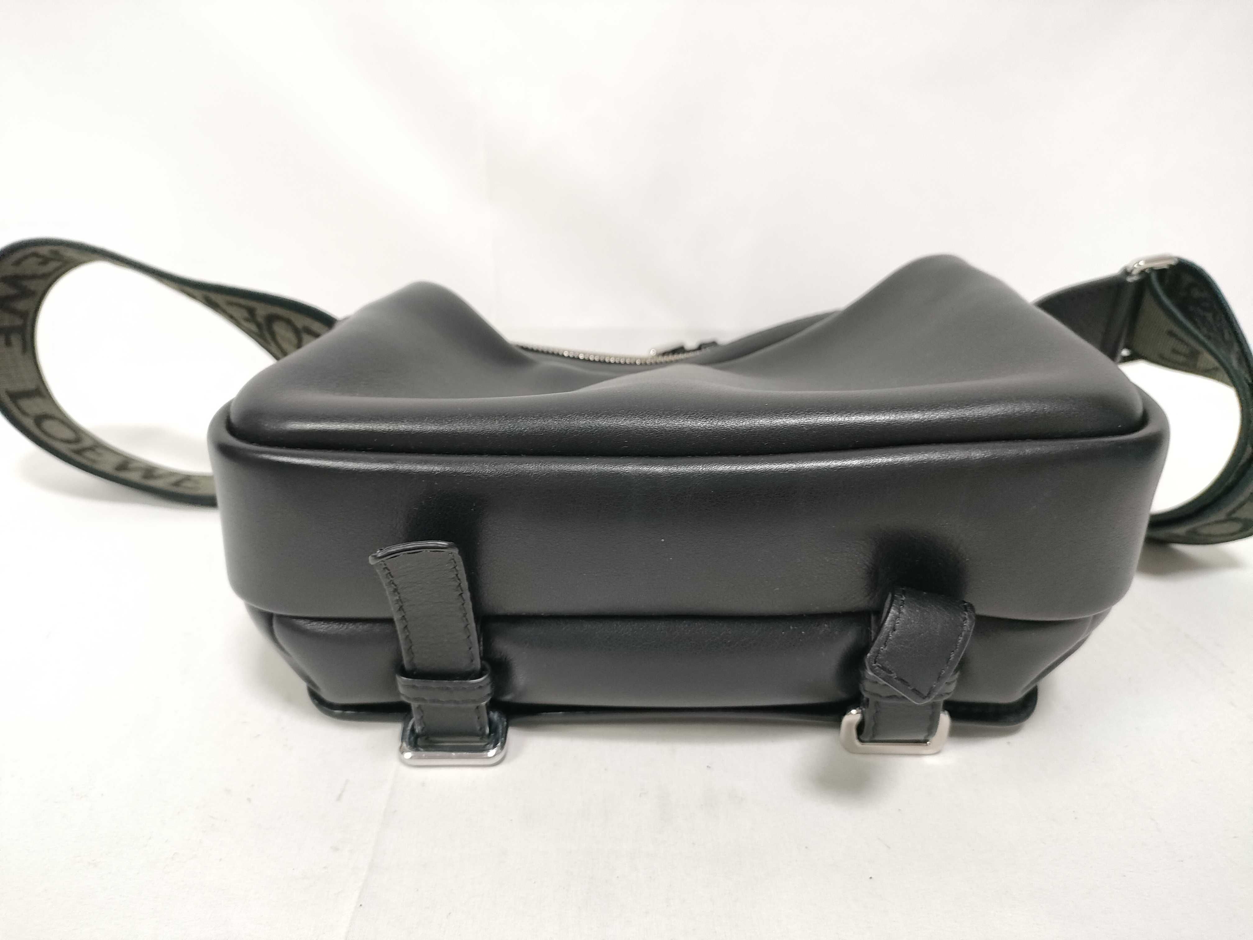 Military Leather Messenger Bag Shoulder Bag — view 3