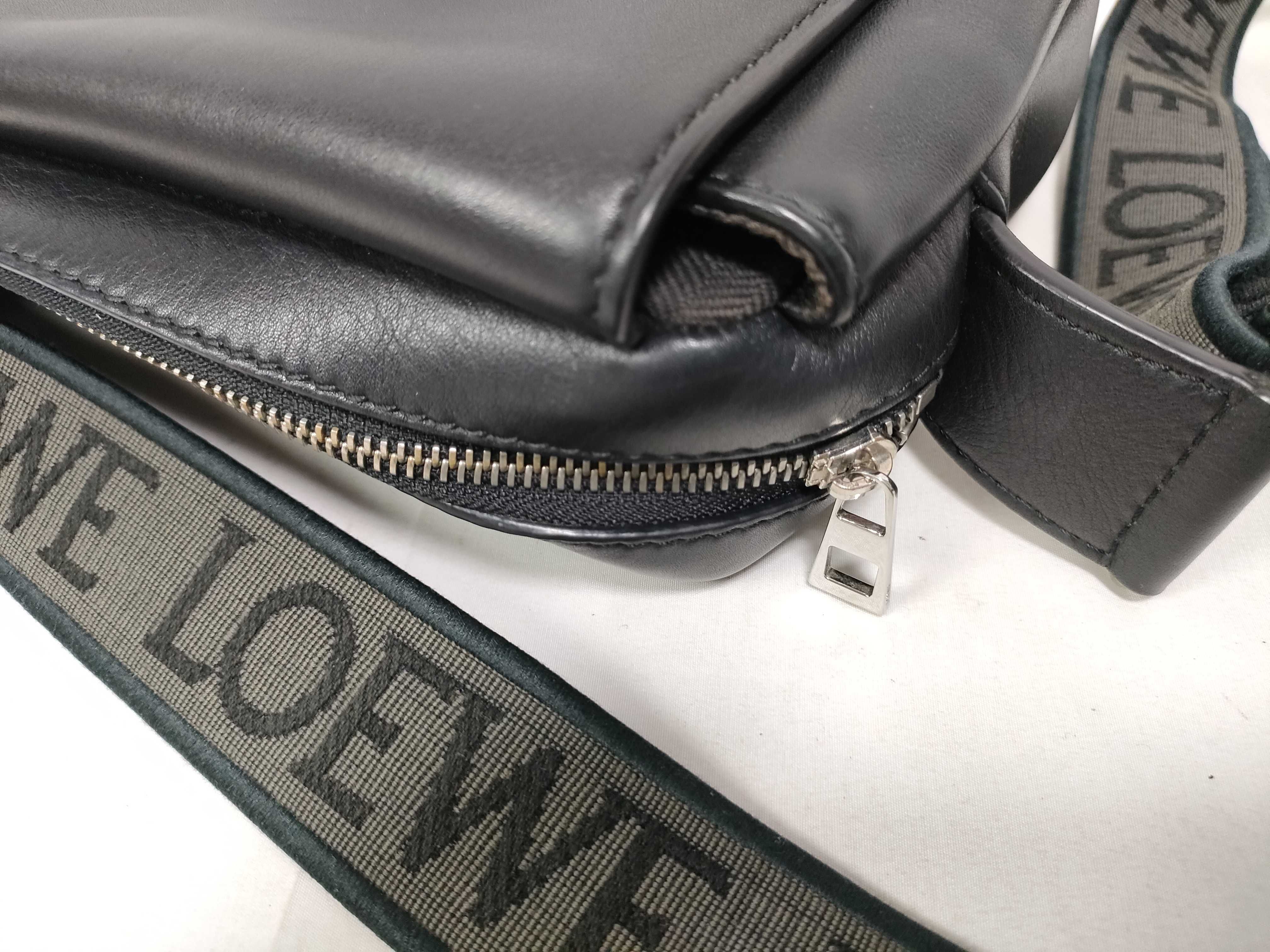 Military Leather Messenger Bag Shoulder Bag — view 10