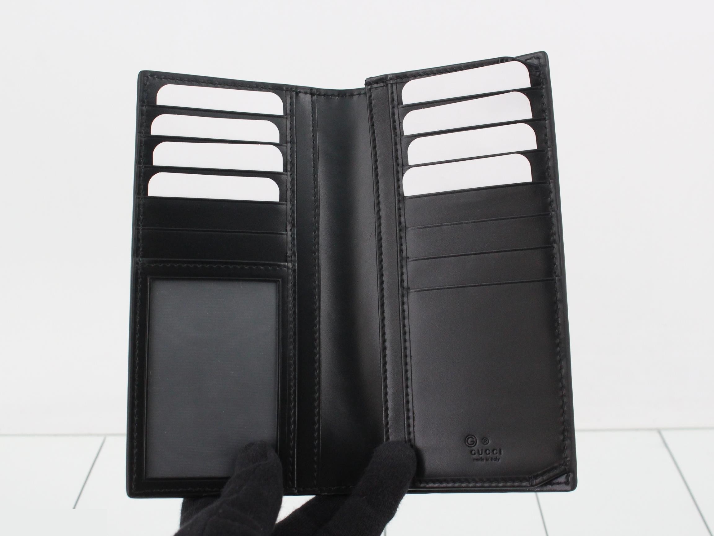 Guccissima long wallet, unused, black. — view 4