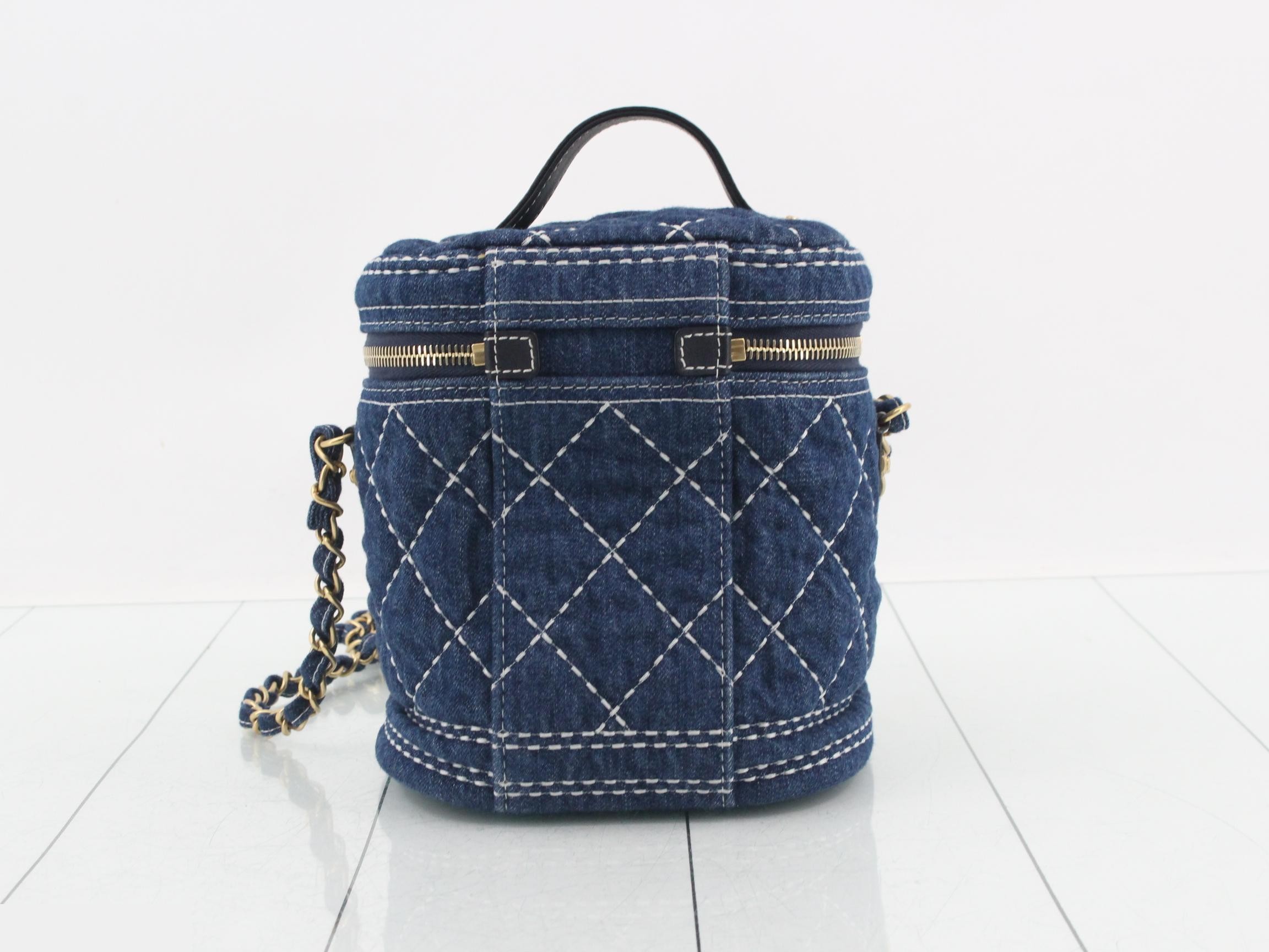 Denim Vanity Chain Shoulder Bag — view 2