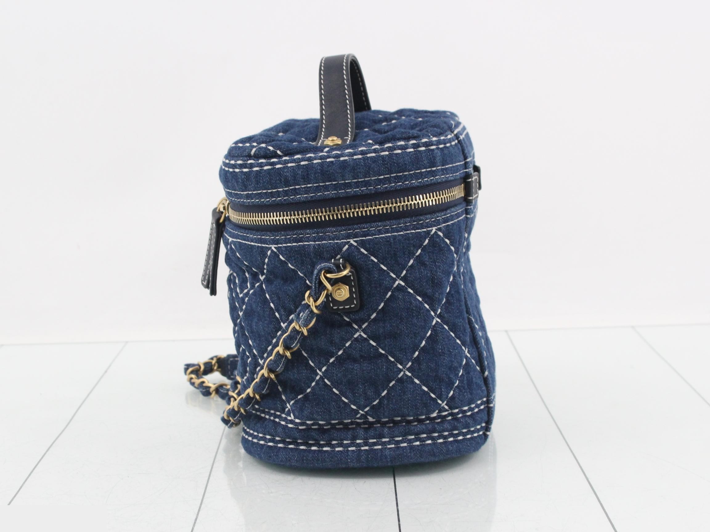 Denim Vanity Chain Shoulder Bag — view 3