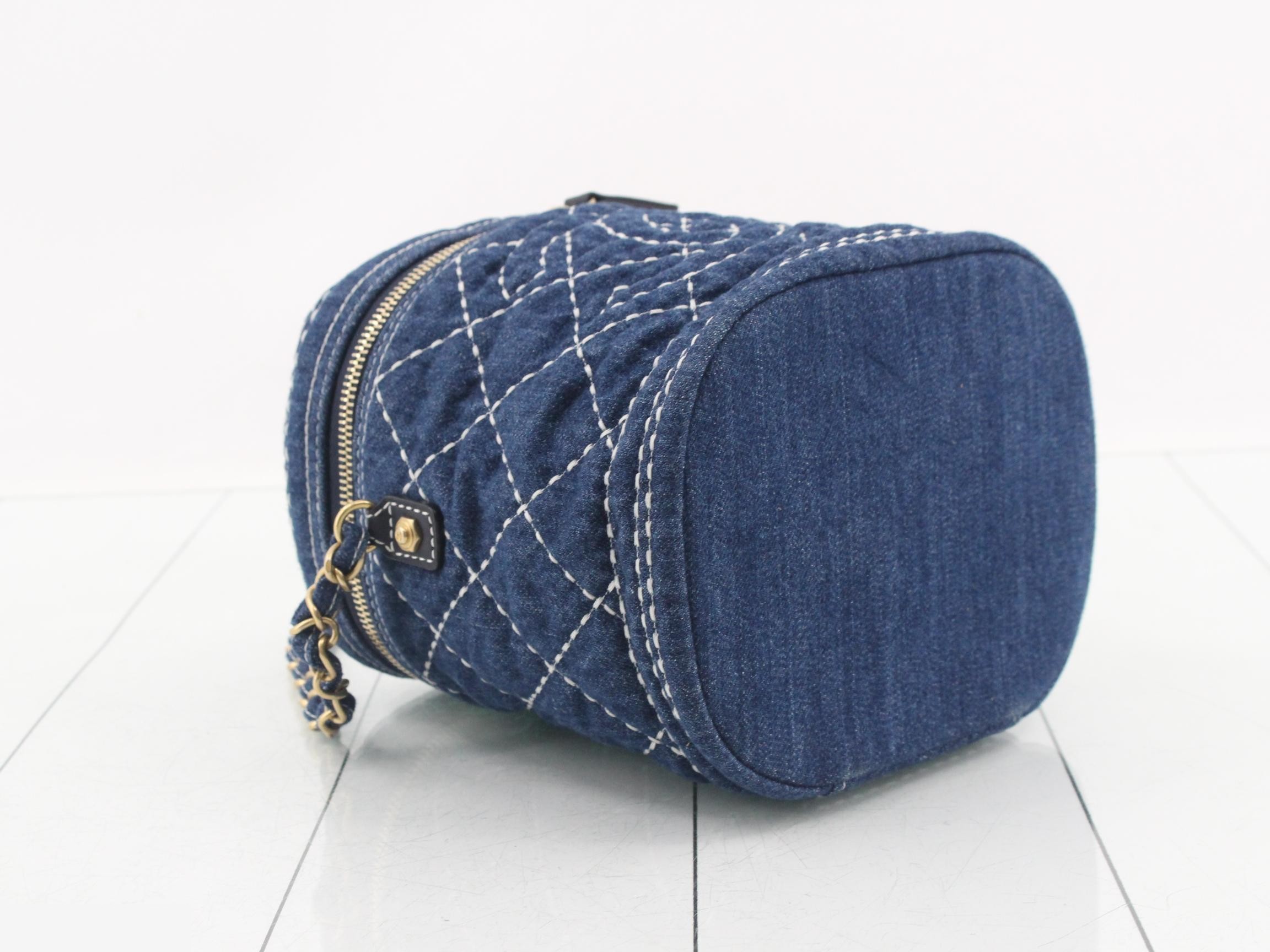 Denim Vanity Chain Shoulder Bag — view 5