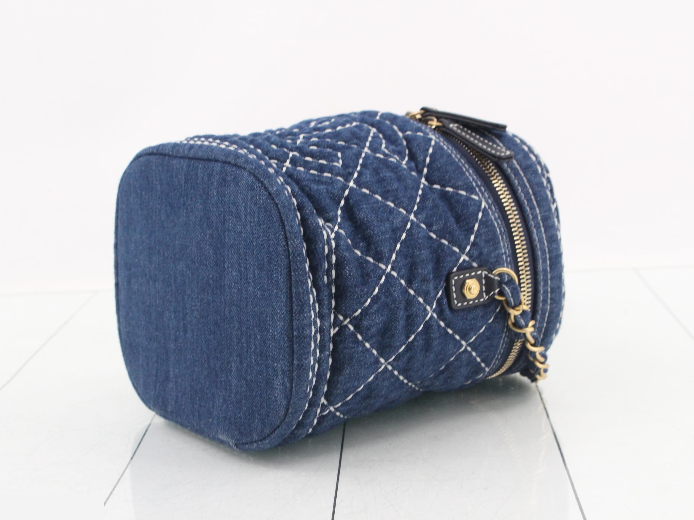 Denim Vanity Chain Shoulder Bag — view 6