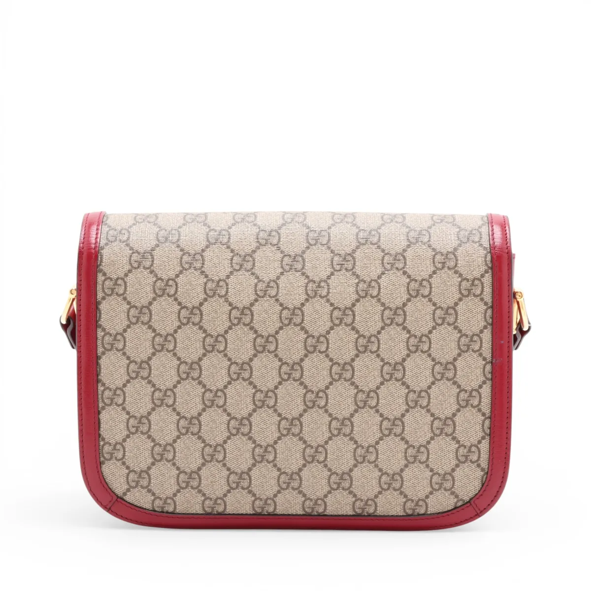GG Supreme Horsebit 1955 PVC x Leather Shoulder Bag, Red, 602204 — view 2