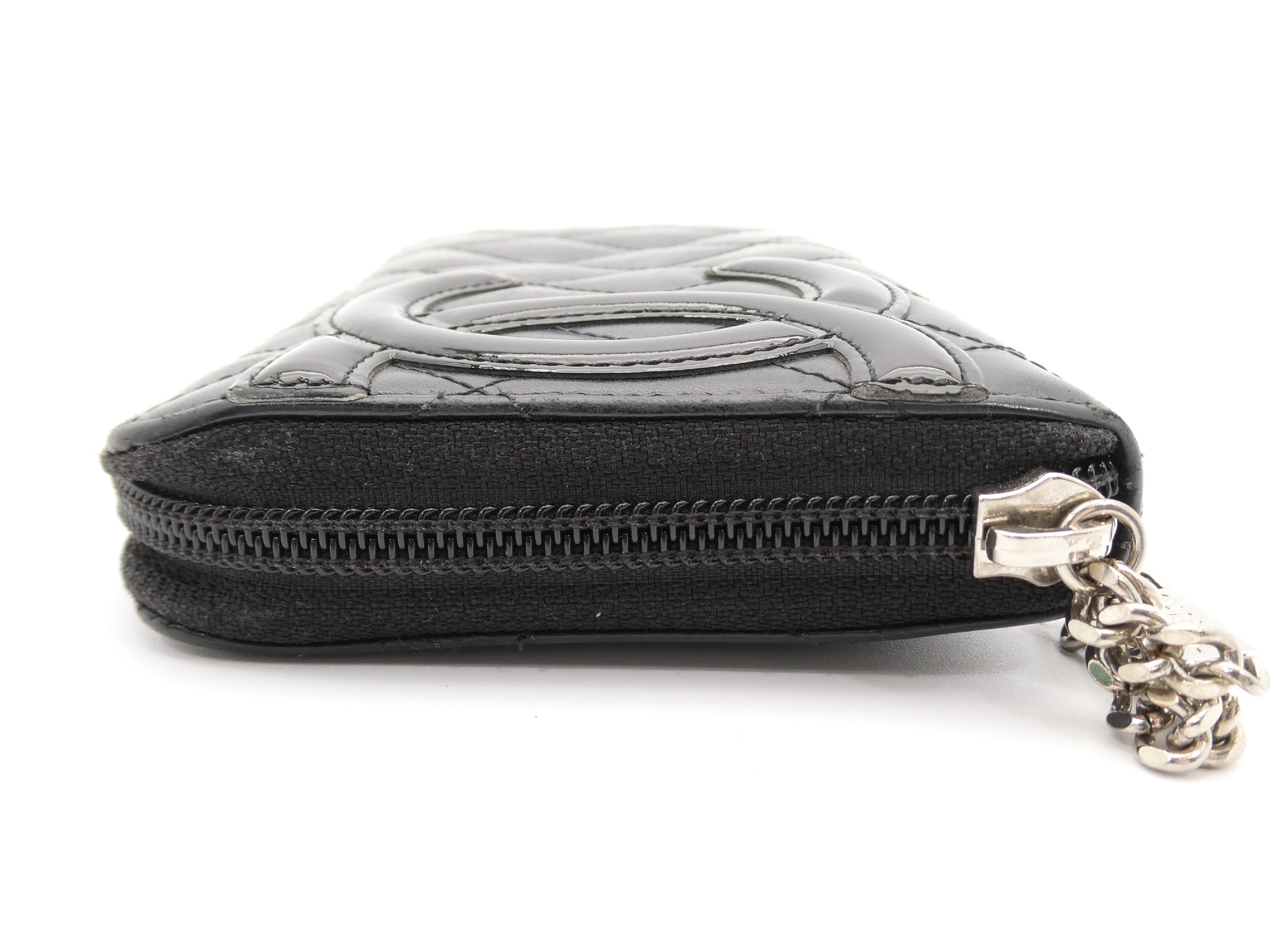 Cambon Line Matelasse Coco Mark Round Zipper Wallet — view 3