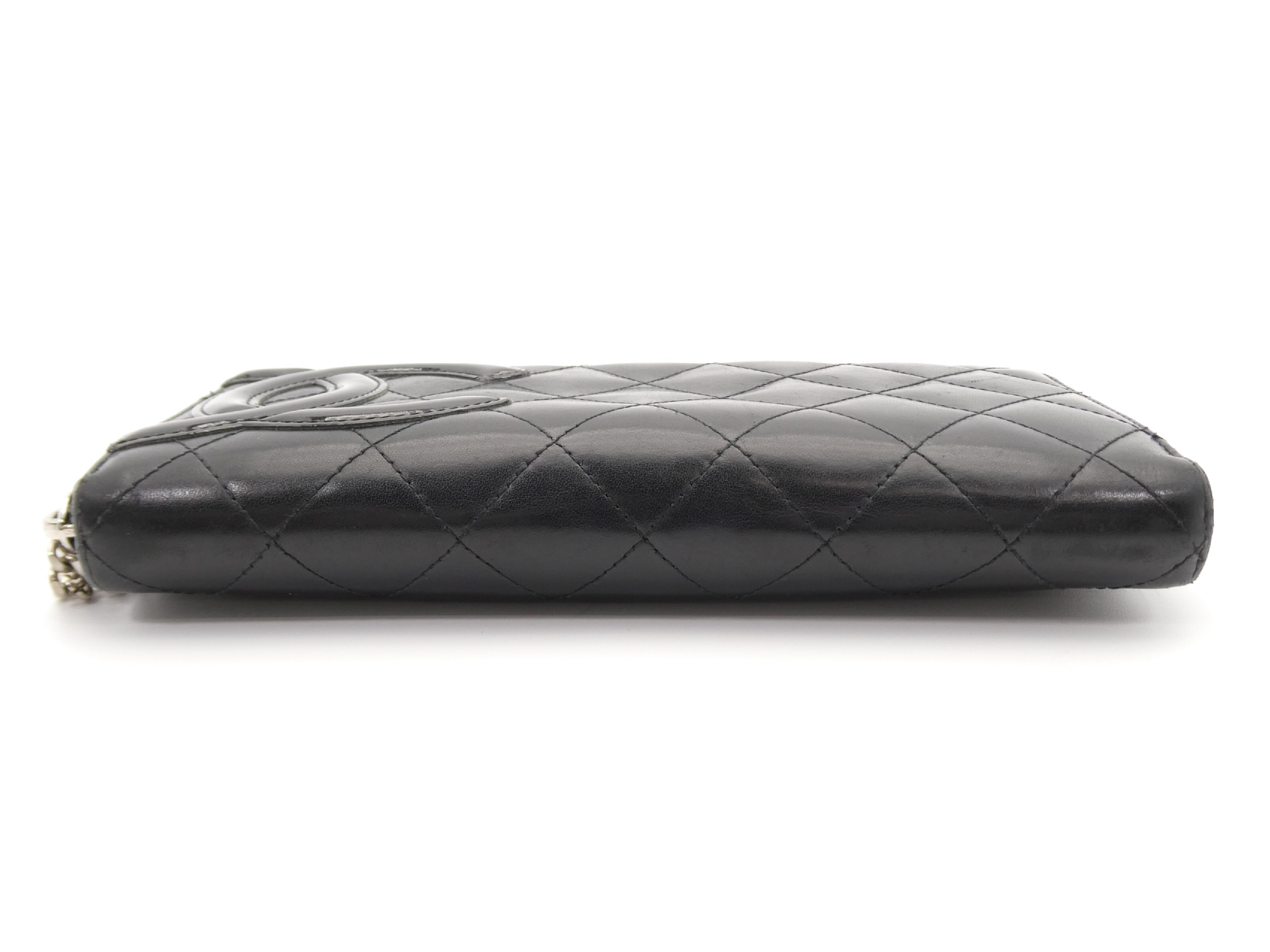 Cambon Line Matelasse Coco Mark Round Zipper Wallet — view 5