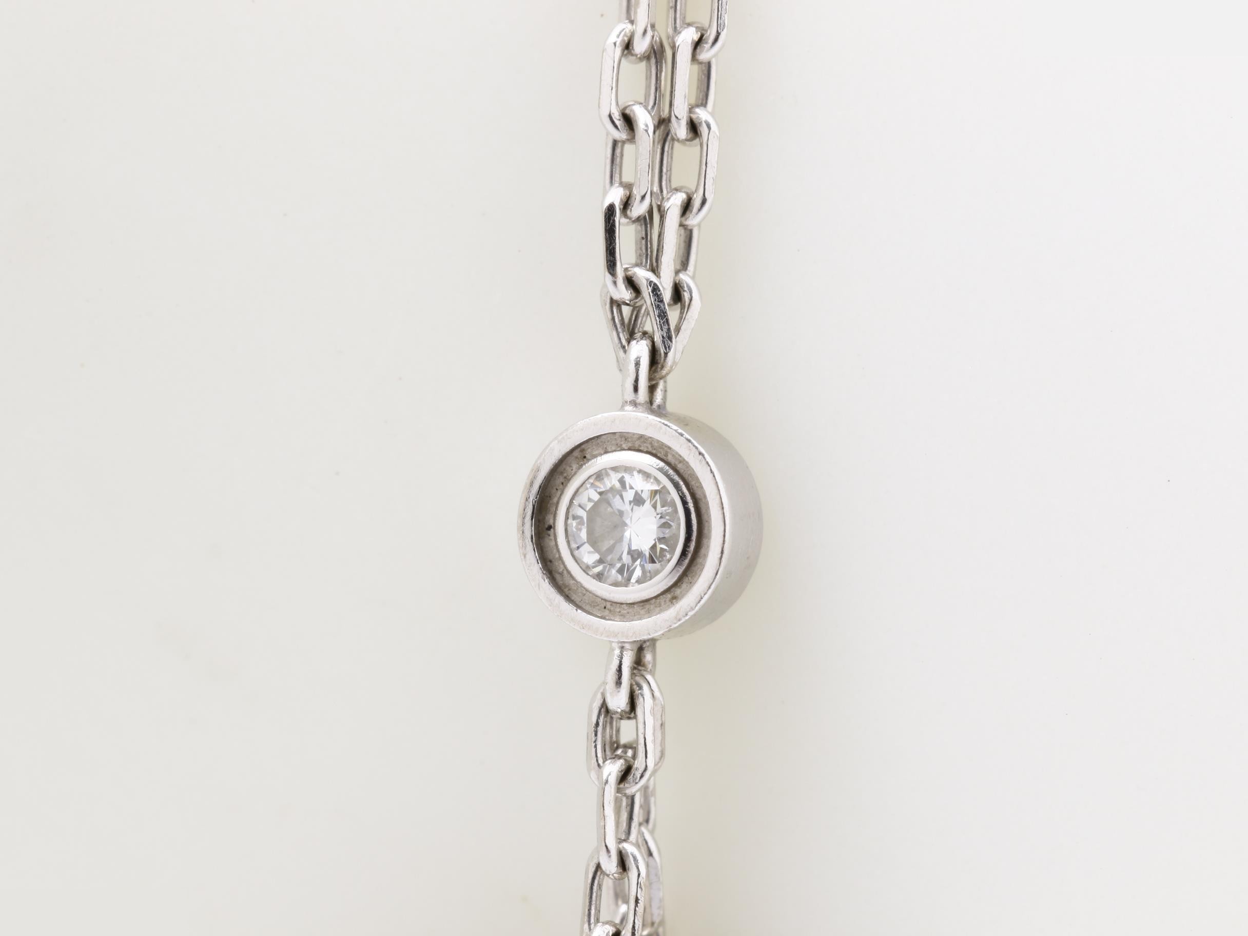 Bracelet, 750WG, Diamond, 4.7g, 18cm — view 2