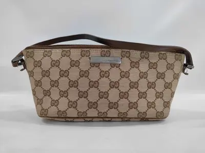 GG Canvas Handbag, Brown Shoulder Bag